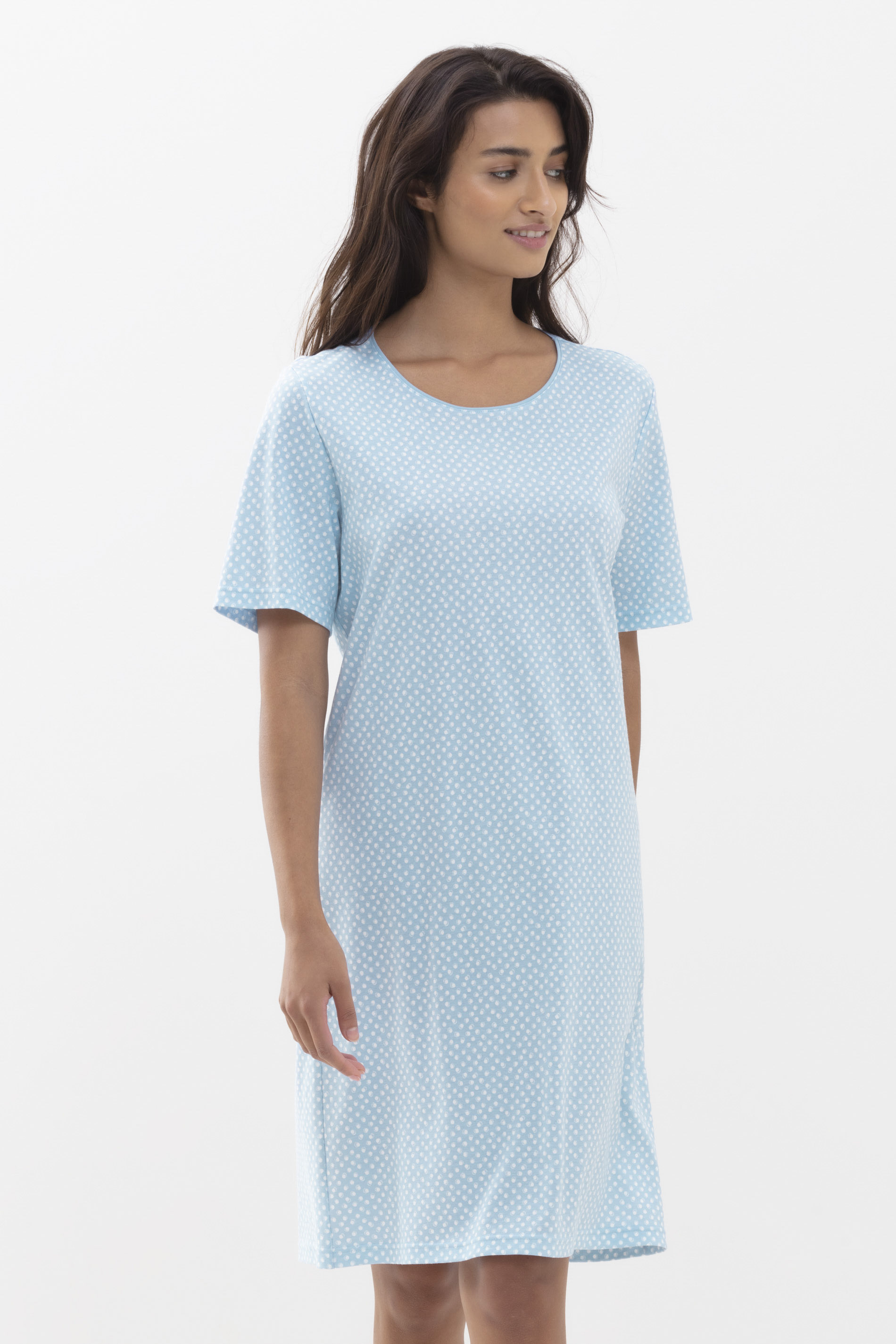 Nachthemd Dream Blue Serie Emelie Frontansicht | mey®