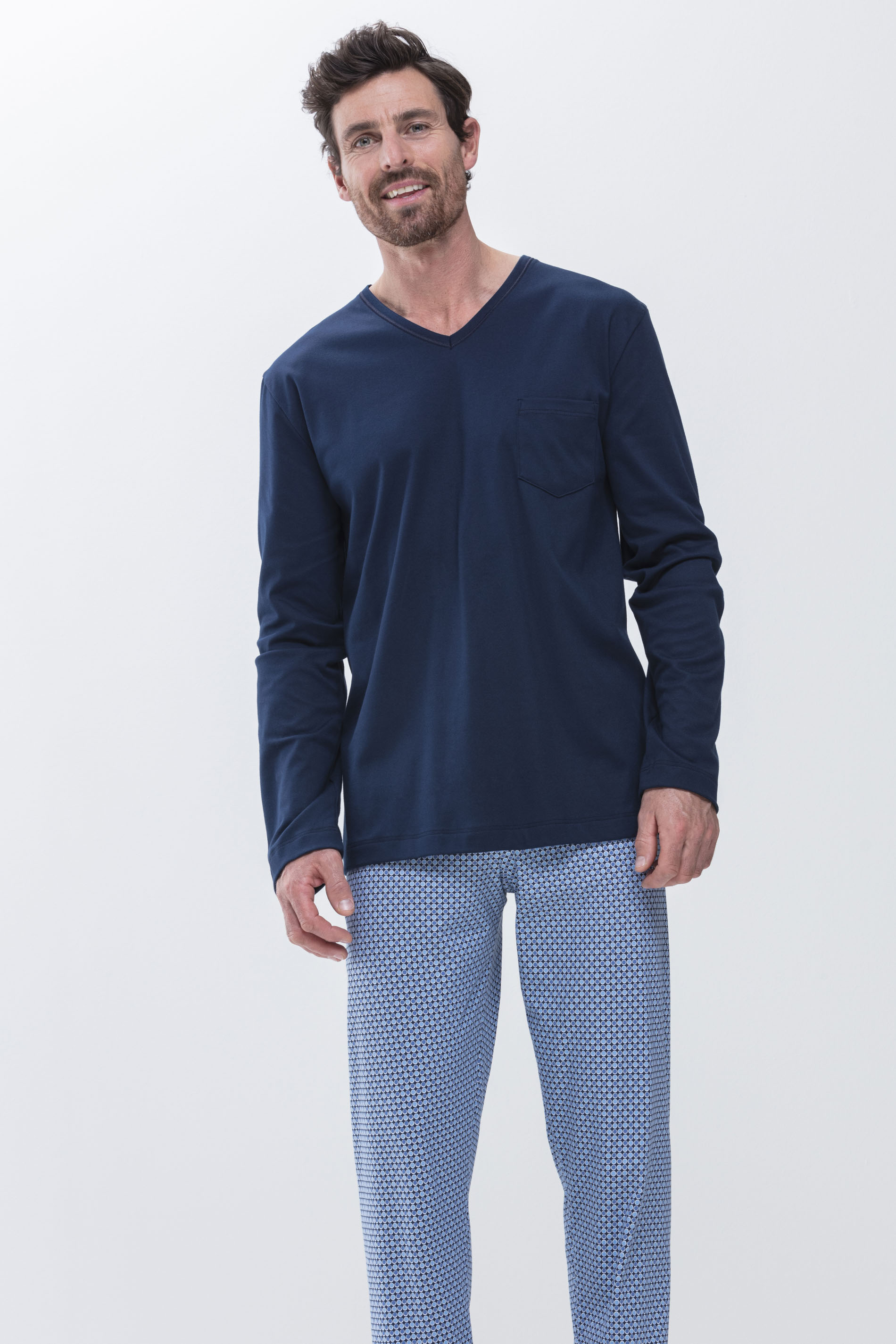 Pyjama Yacht Blue Serie Clyde Vooraanzicht | mey®