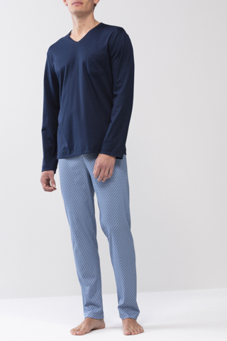 Pyjamas Yacht Blue Serie Clyde Front View | mey®