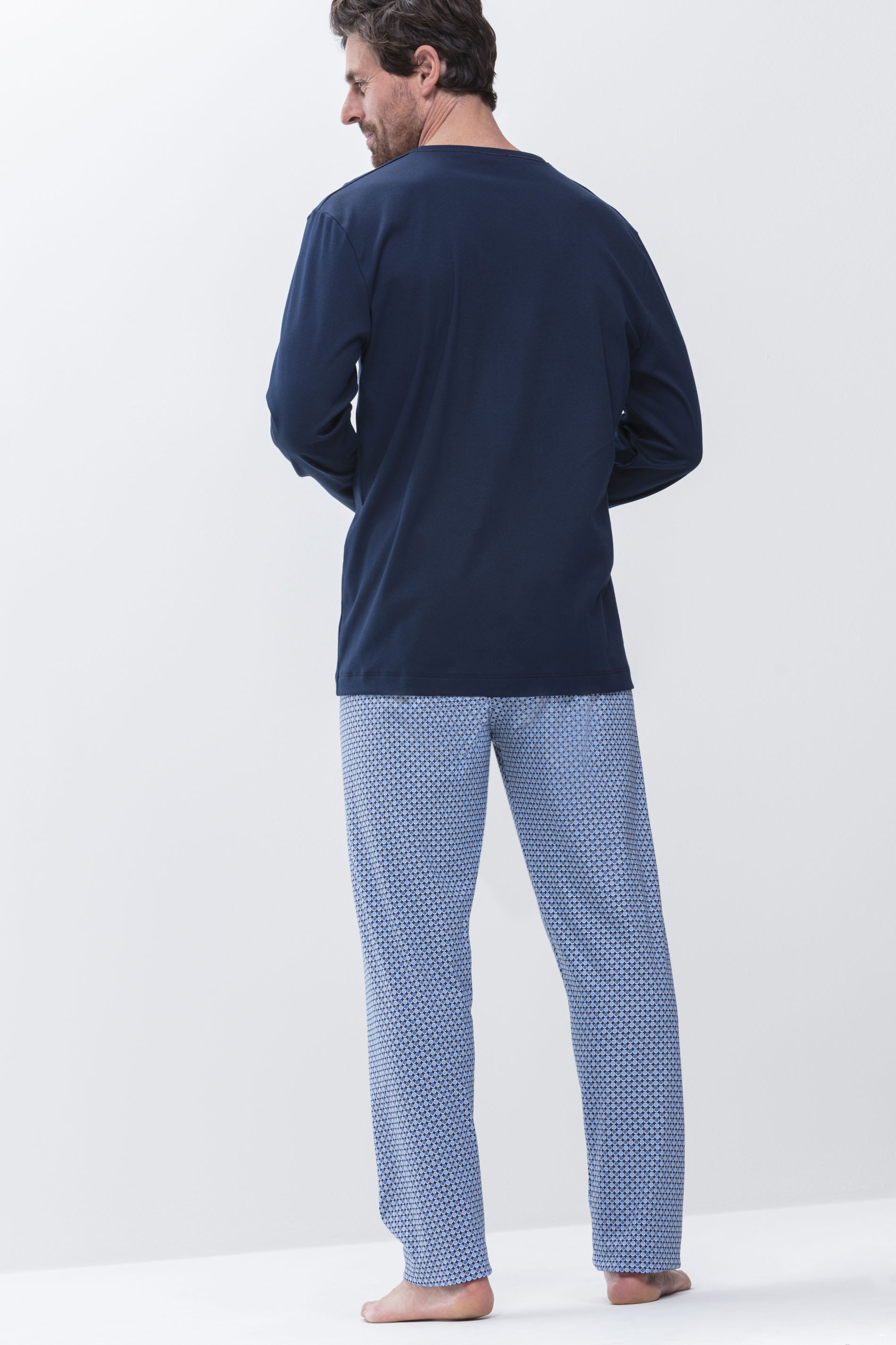 Pyjama Yacht Blue Serie Clyde Achteraanzicht | mey®