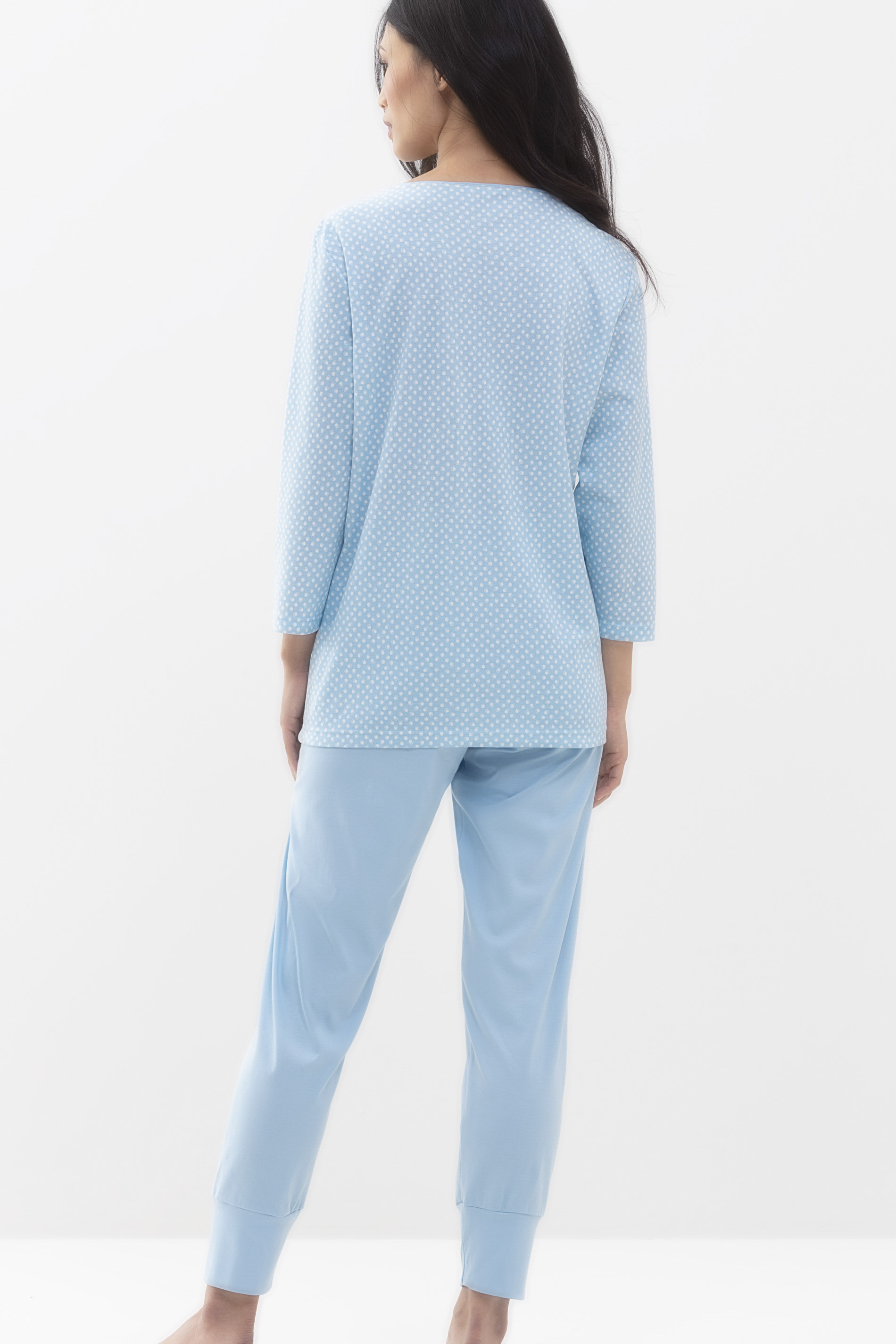 Cropped pyjamas Dream Blue Serie Emelie Rear View | mey®