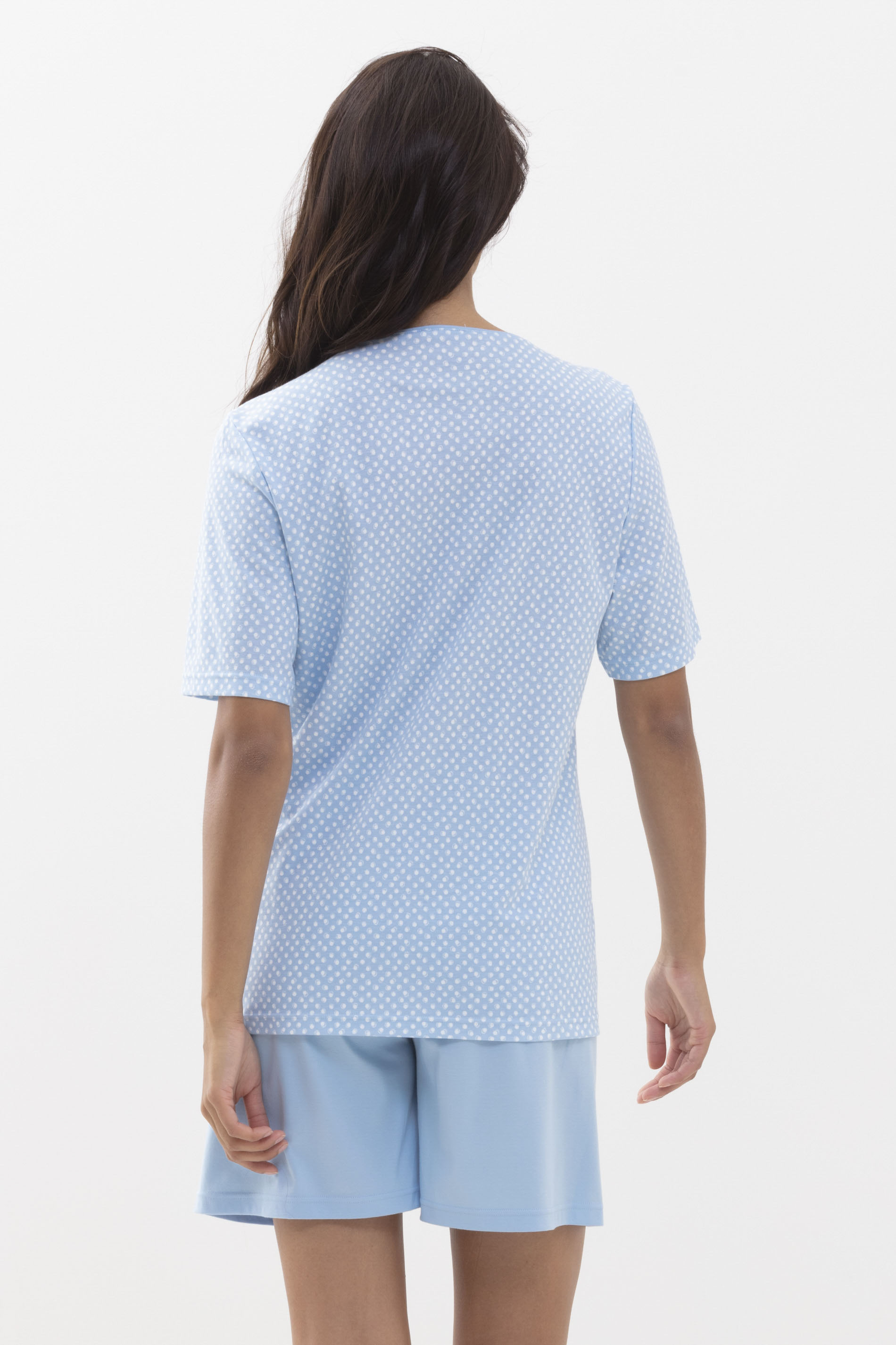 Pyjama kort Dream Blue Serie Emelie Achteraanzicht | mey®