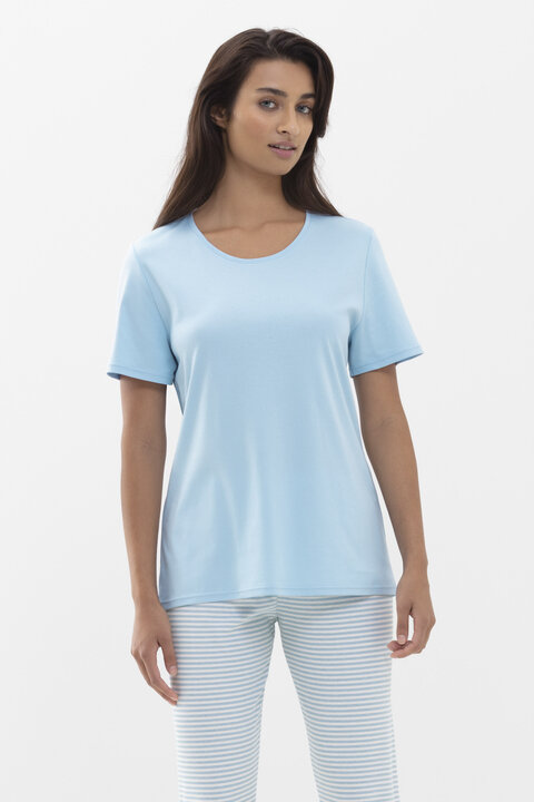 Schlafanzug Dream Blue Serie Paulette Frontansicht | mey®