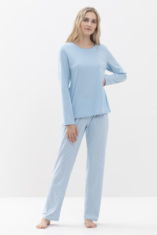 Pyjamas Dream Blue Serie Emelie Front View | mey®