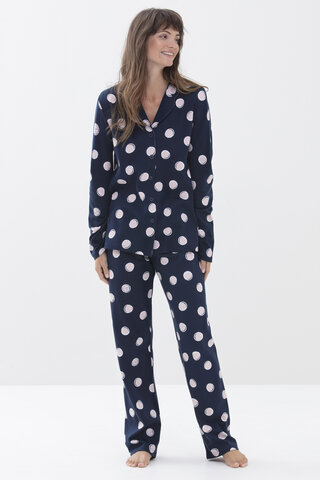 Pyjama Night Blue Serie Sabina Vooraanzicht | mey®