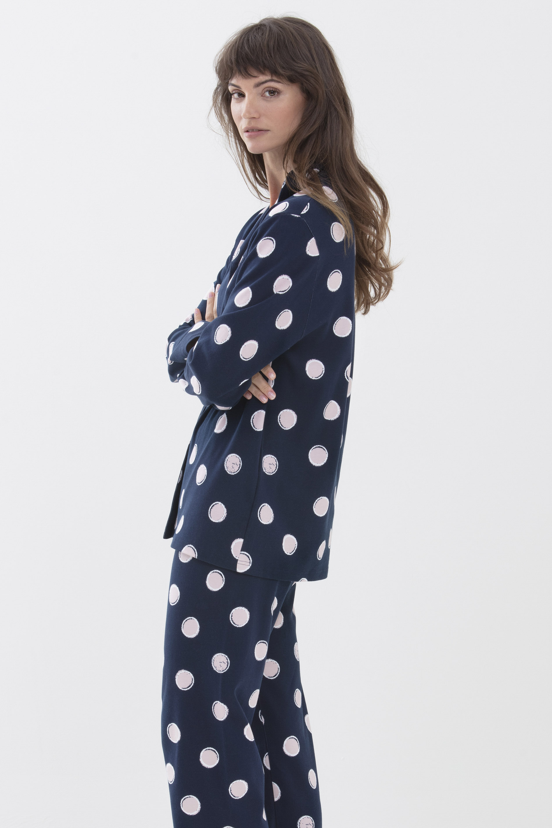 Pyjama Night Blue Serie Sabina Detailweergave 01 | mey®