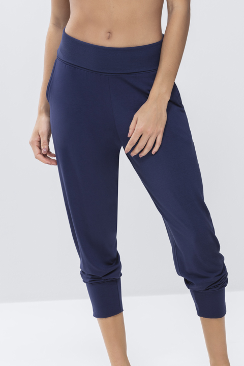 Yoga pants True Blue Serie Sleepy & Easy Front View | mey®