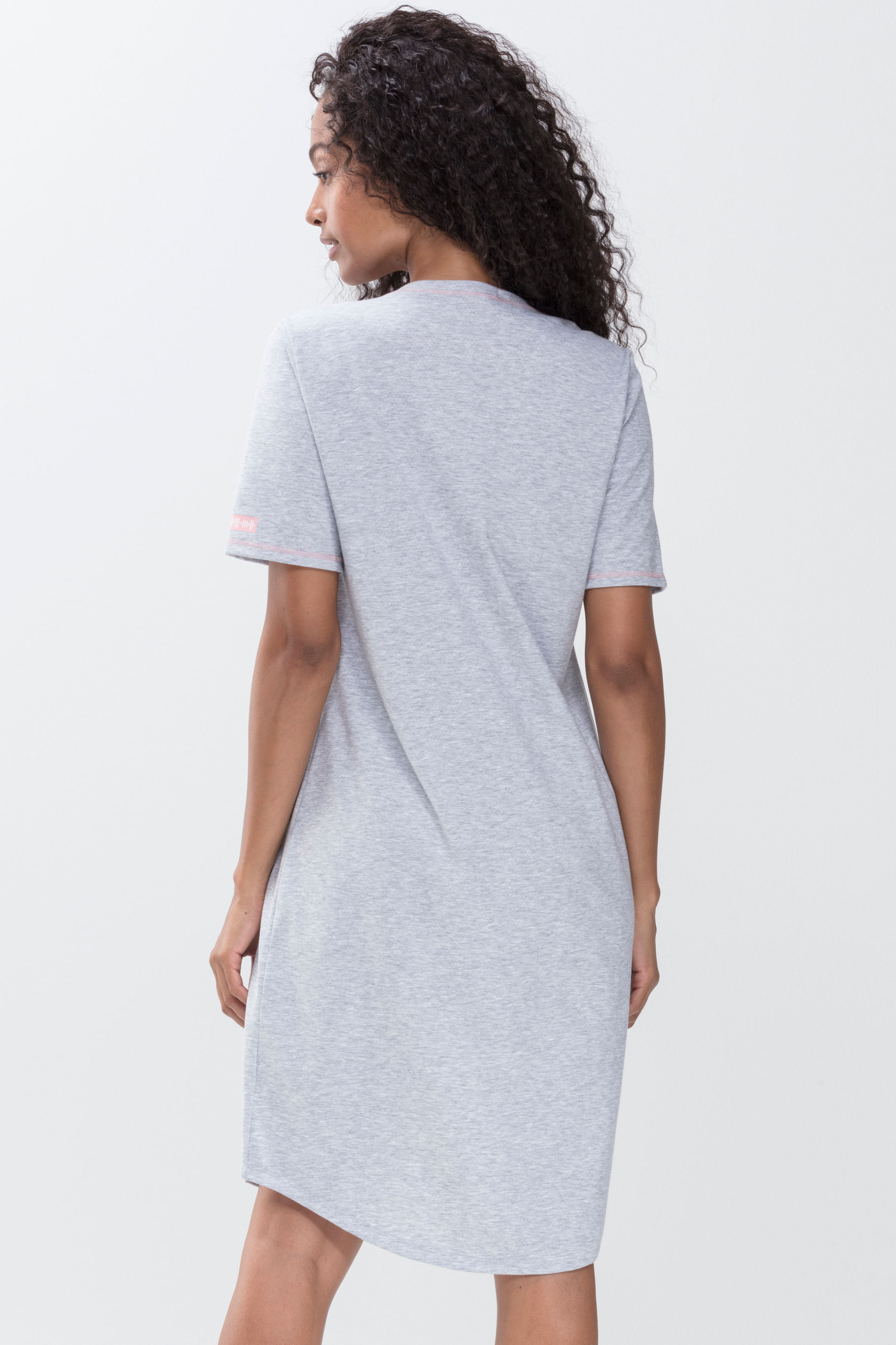 Nachthemd Stone Grey Melange Serie Zzzleepwear Achteraanzicht | mey®