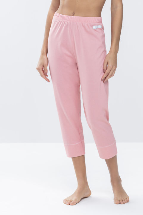 Trousers 3/4-length Powder Pink Serie Zzzleepwear Front View | mey®
