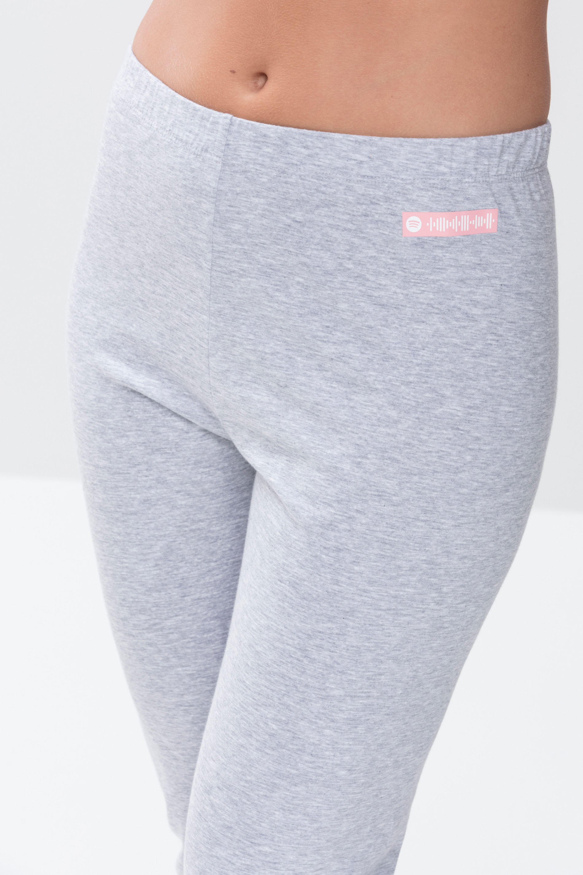 Trousers 3/4-length Stone Grey Melange Serie Zzzleepwear Detail View 01 | mey®