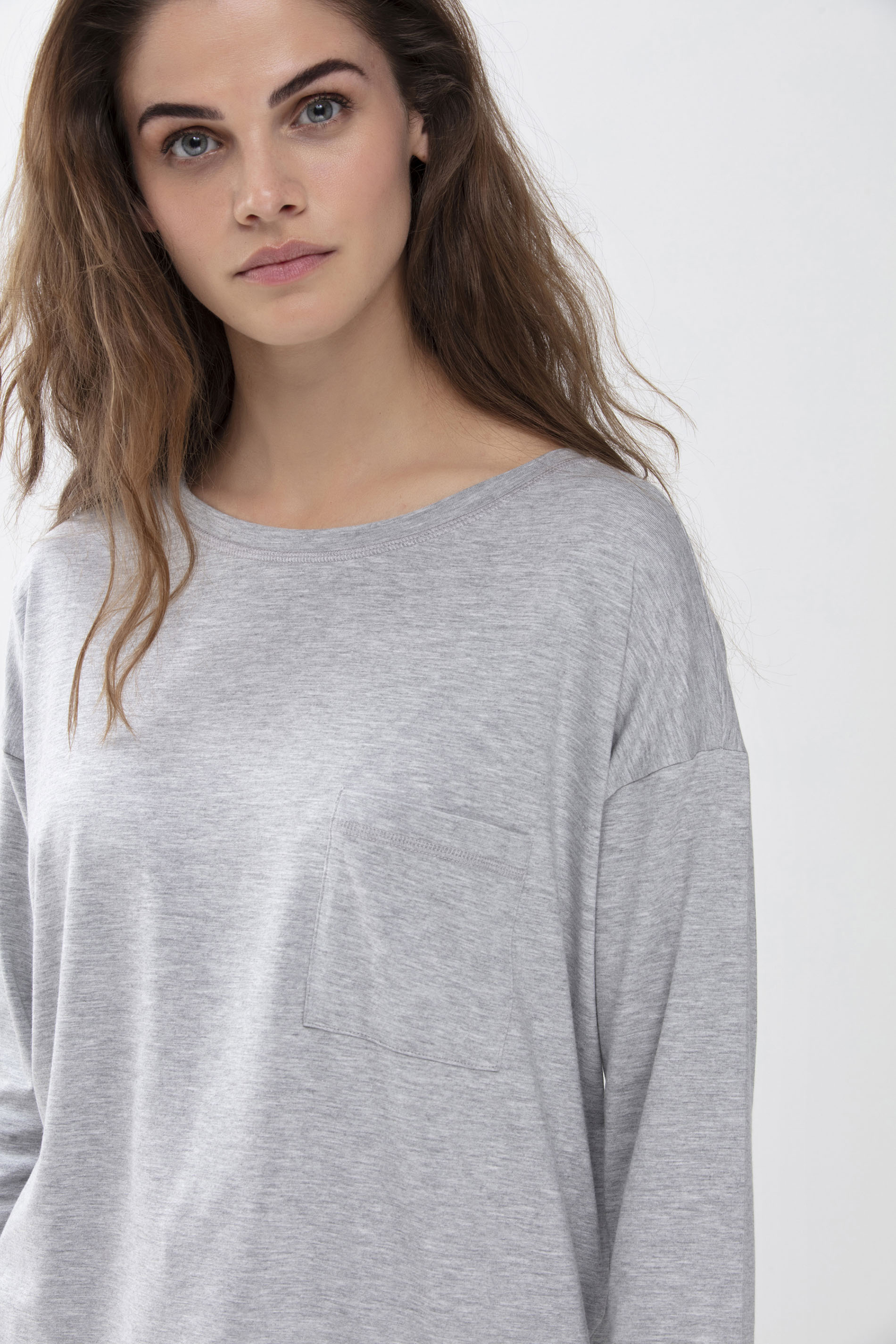 Shirt Grey Melange Night2Day Vooraanzicht | mey®