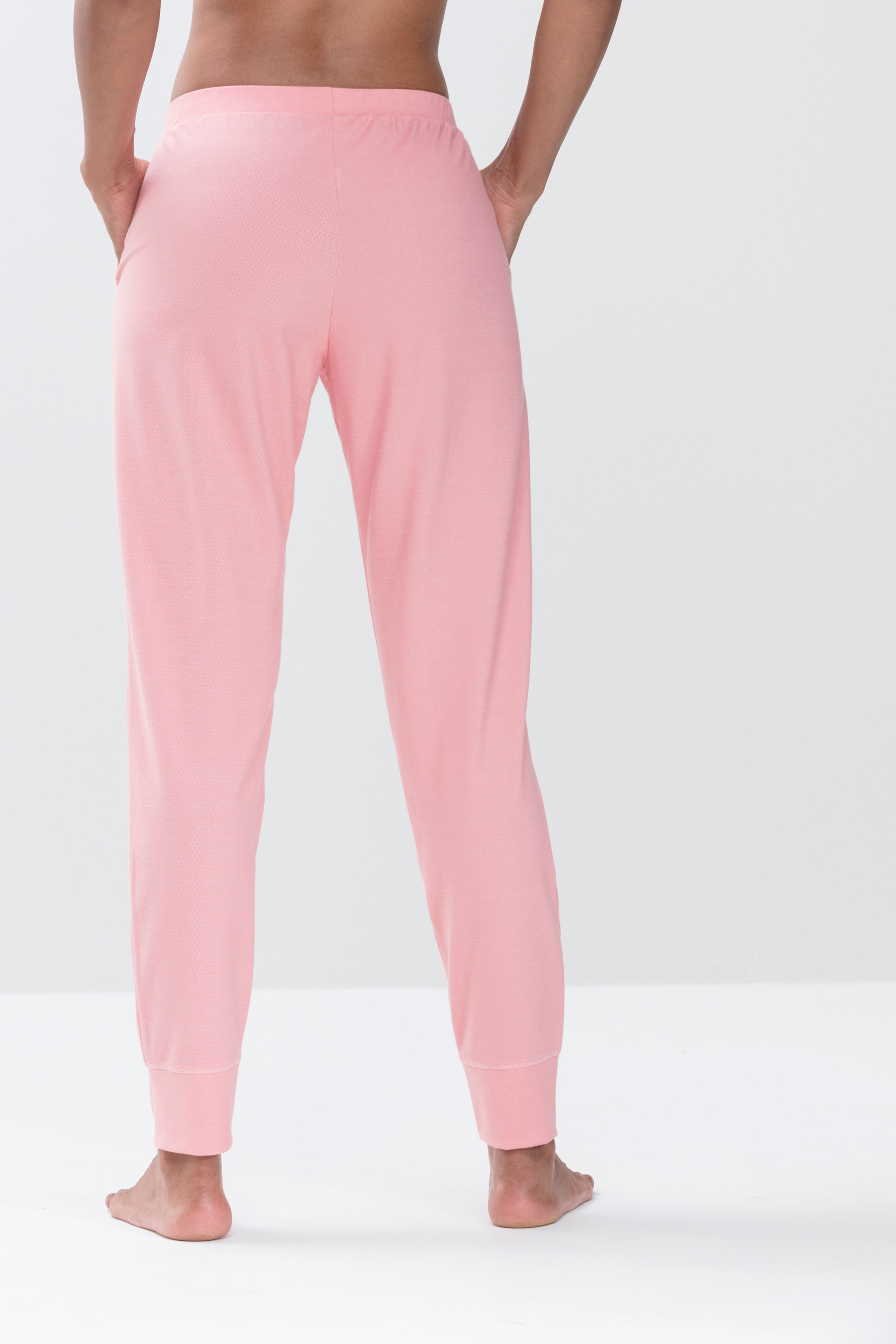 Long pants Powder Pink Serie Zzzleepwear Rear View | mey®