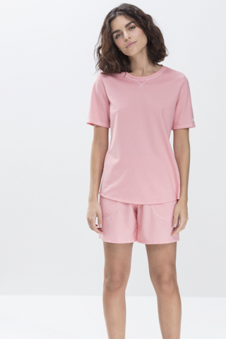 T-shirt Powder Pink Serie Zzzleepwear Front View | mey®