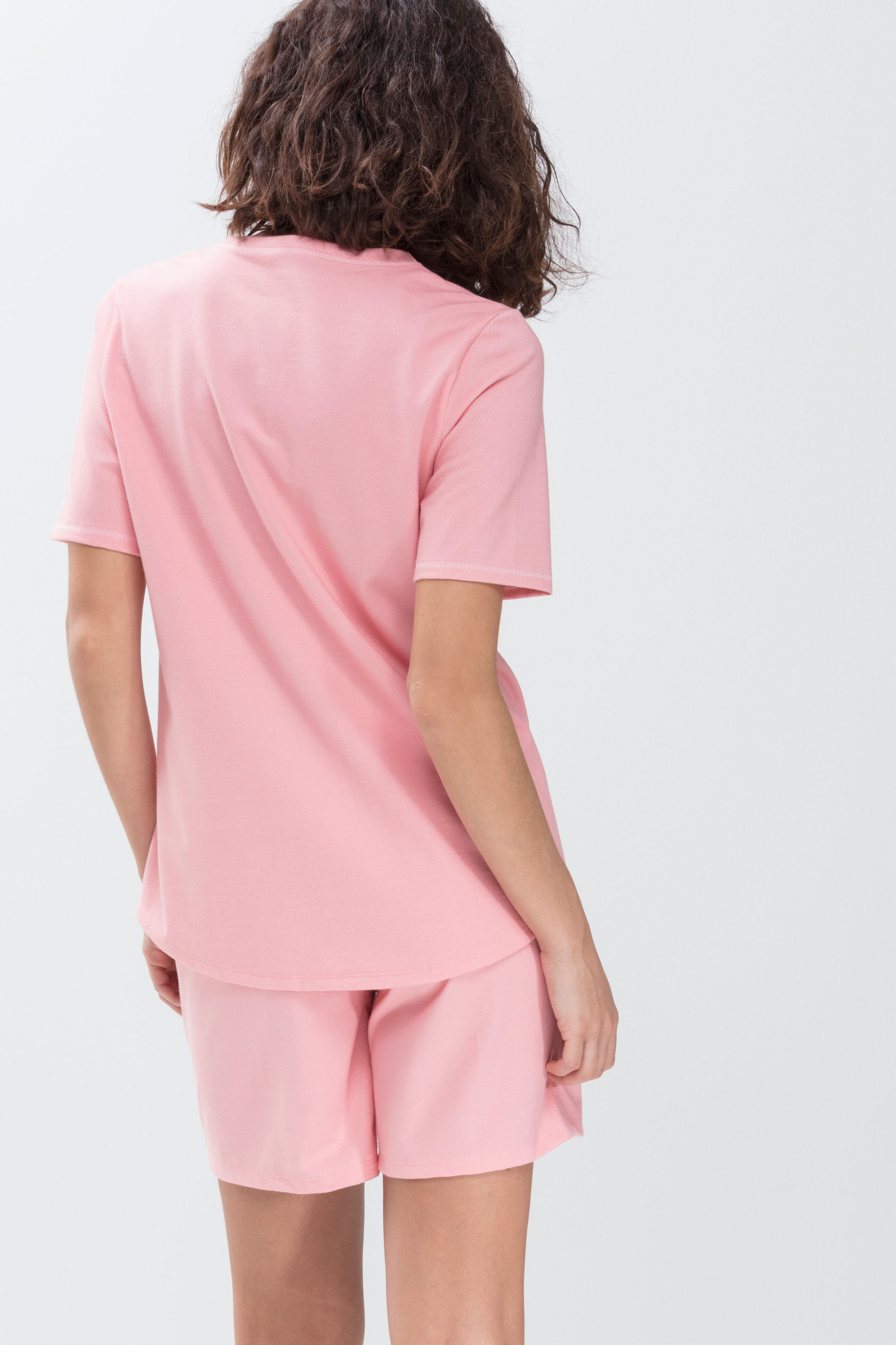 T-shirt Powder Pink Serie Zzzleepwear Achteraanzicht | mey®