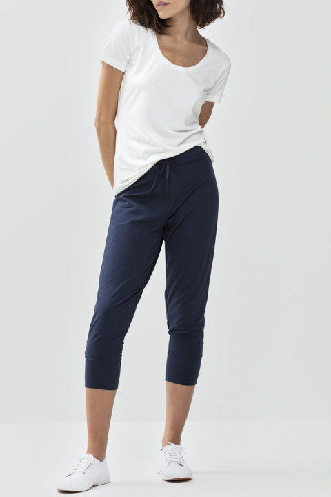 Pants 3/4-length Night Blue Night2Day Front View | mey®