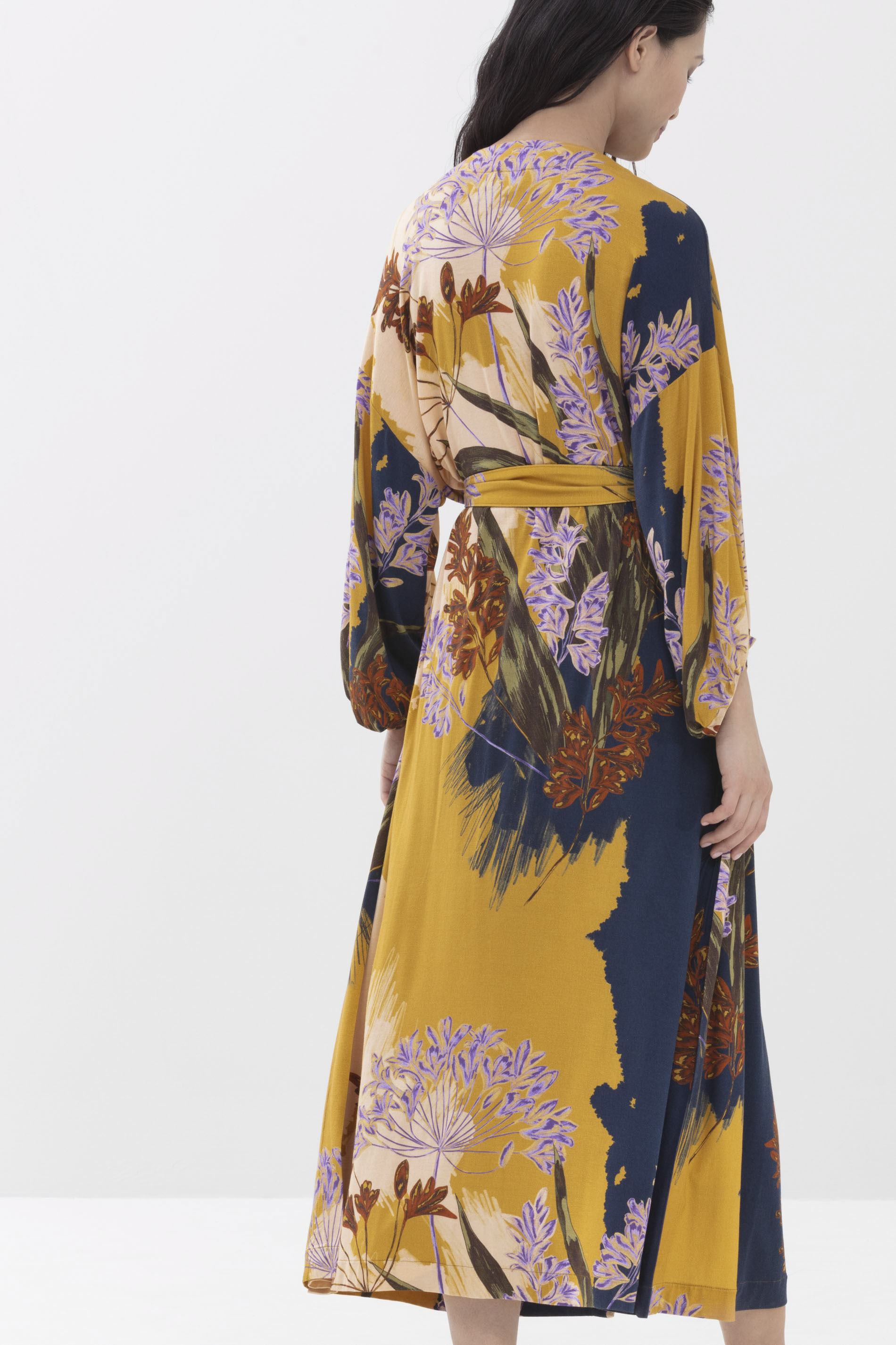 Kimono-Mantel Ink Blue Serie Noelia Rückansicht | mey®