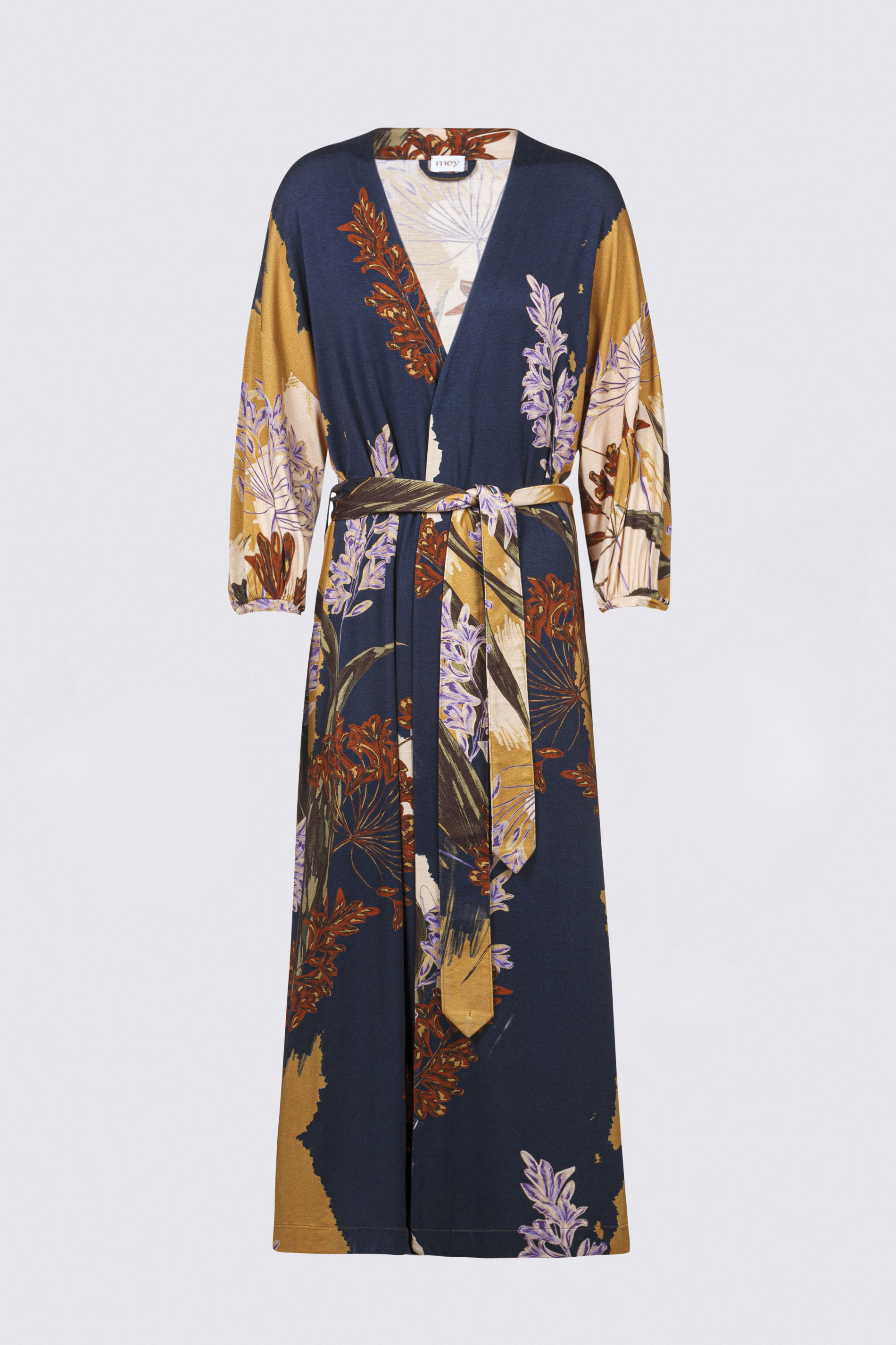 Kimono coat Ink Blue Serie Noelia Cut Out | mey®
