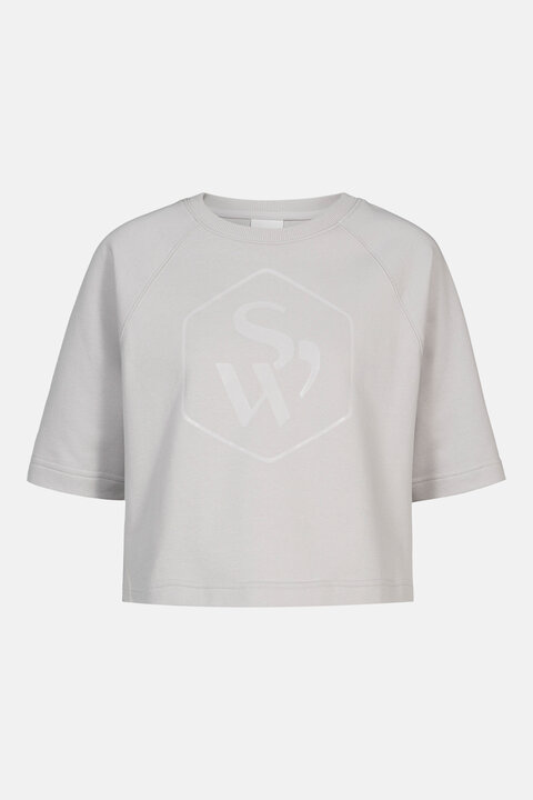 Sweat T-shirt Mineral Grey Serie Cozy Cut Out | mey®