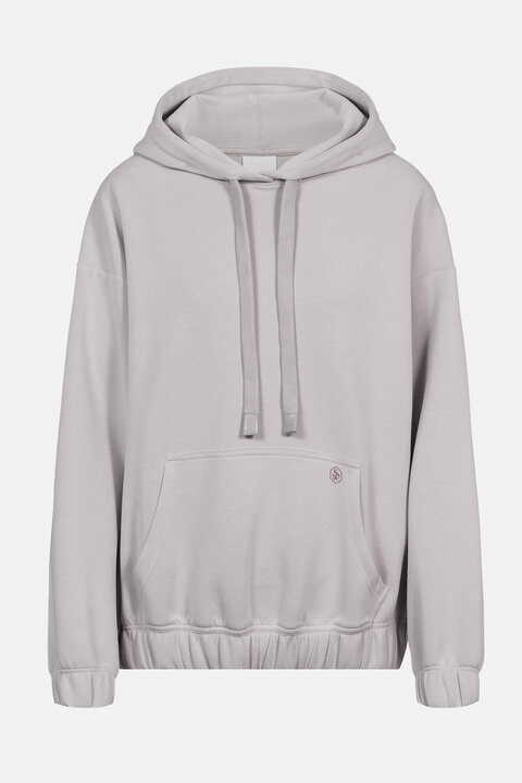 Hoodie Mineral Grey Serie Smooth Cut Out | mey®