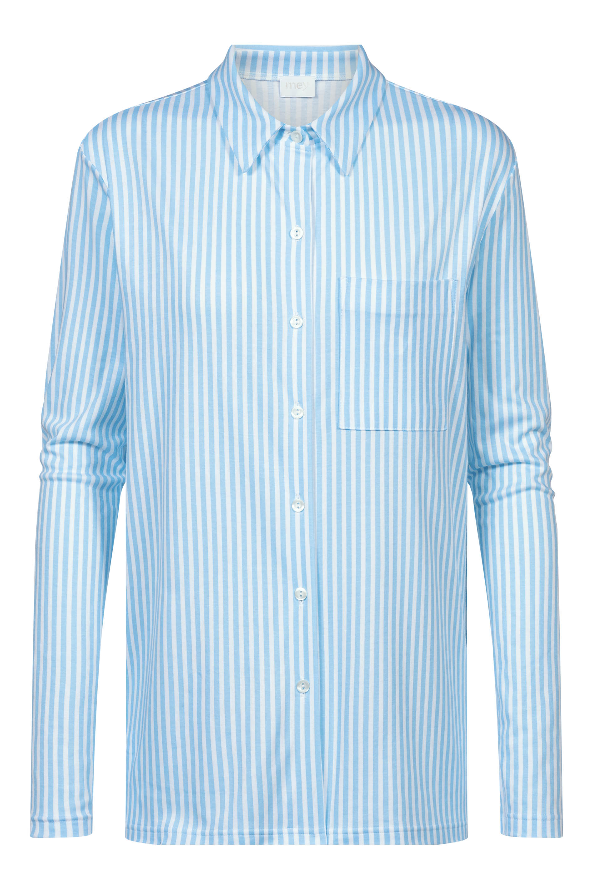 Pyjama Shirt Dream Blue Serie Sleepsation Freisteller | mey®