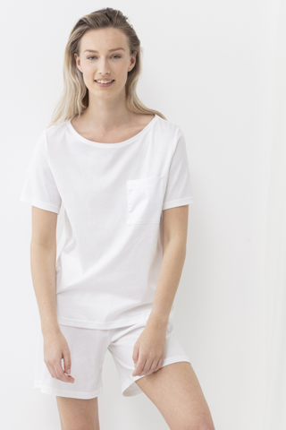 Shirt White Serie Sleepsation Front View | mey®