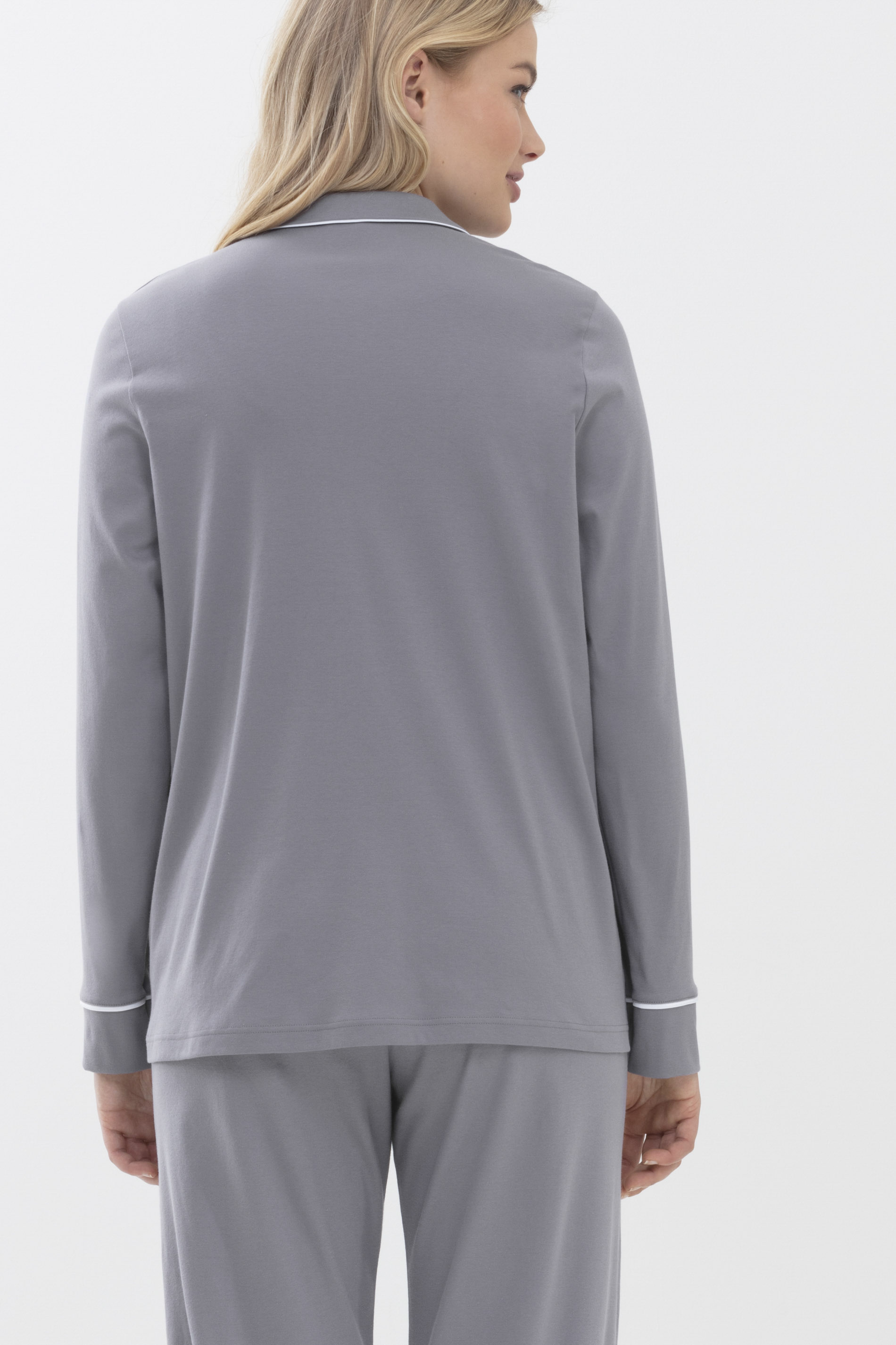 Pyjama shirt Lovely Grey Serie Sleepsation Rear View | mey®