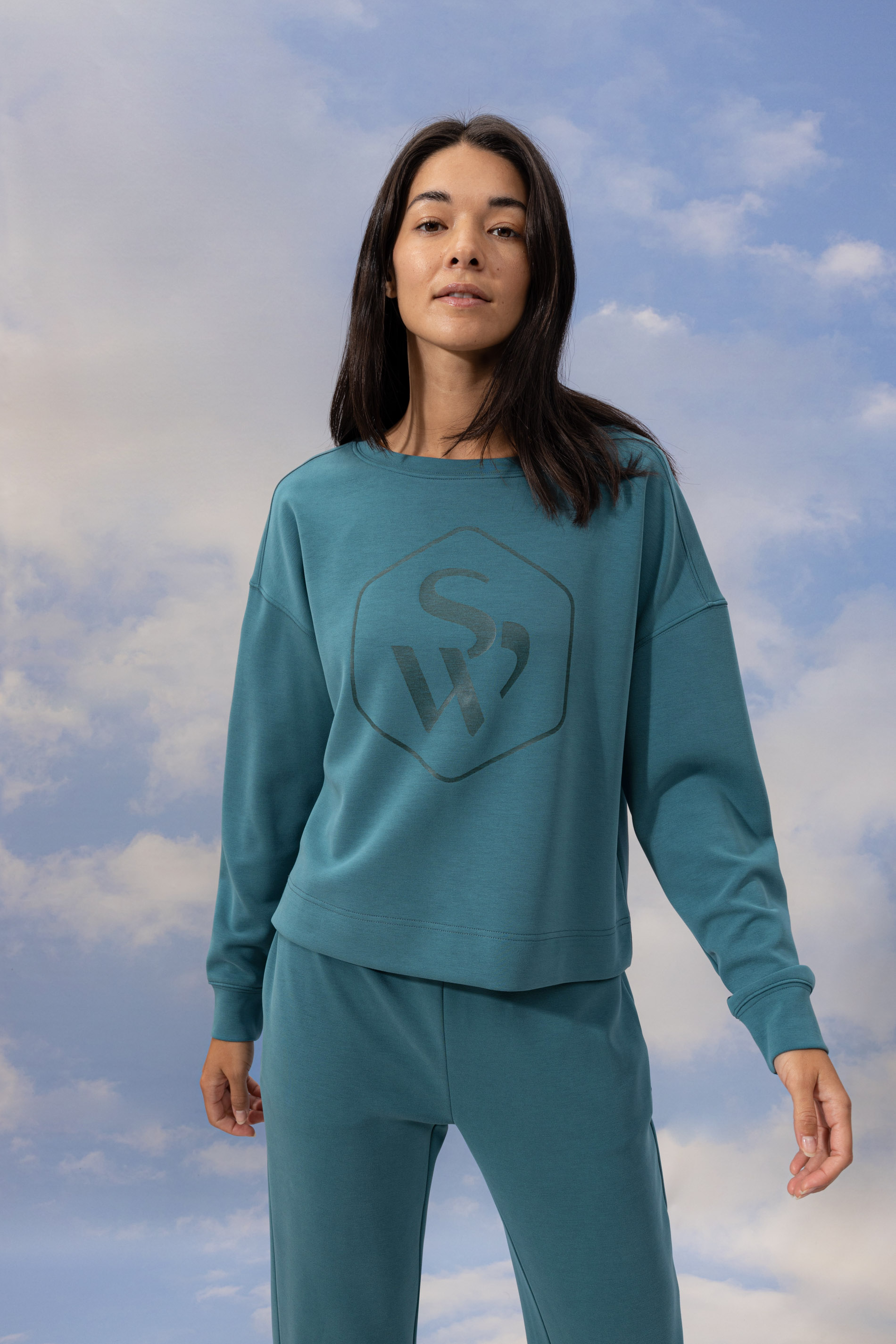 Sweatshirt Serie Smooth Front View | mey®