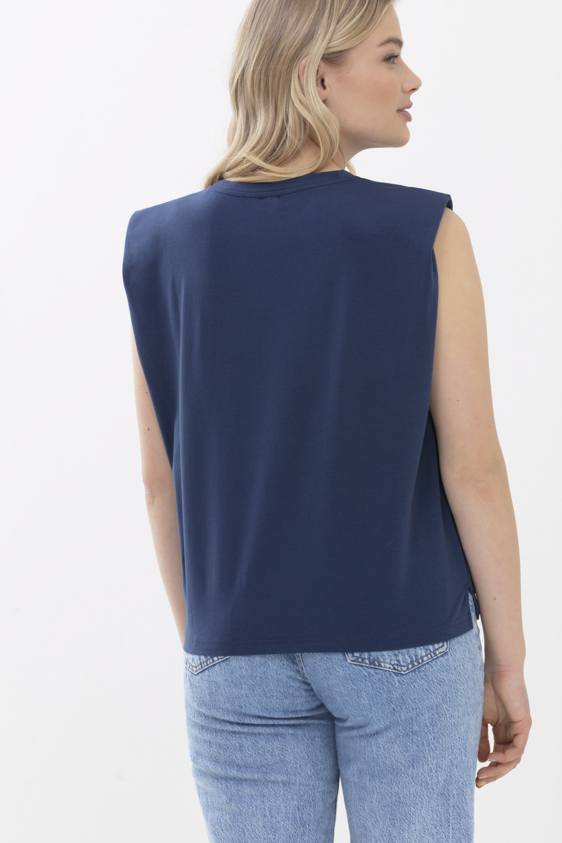 Shirt New Blue Serie Daja Rear View | mey®