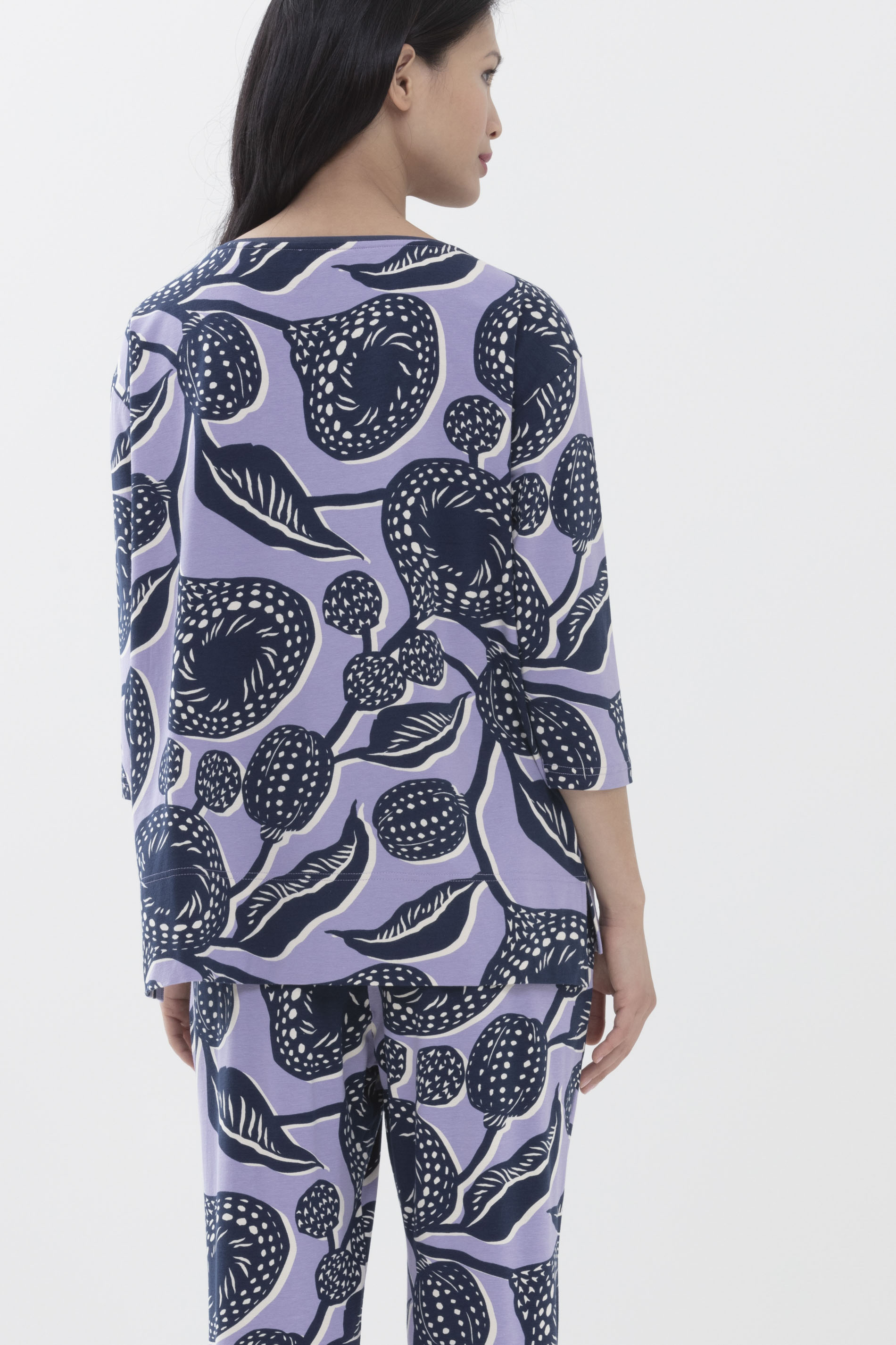 Shirt Lilac Serie Inka Rear View | mey®