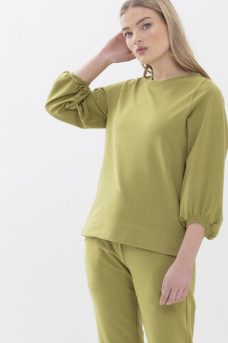 Sweater Tuscan Green Serie Mischa Frontansicht | mey®