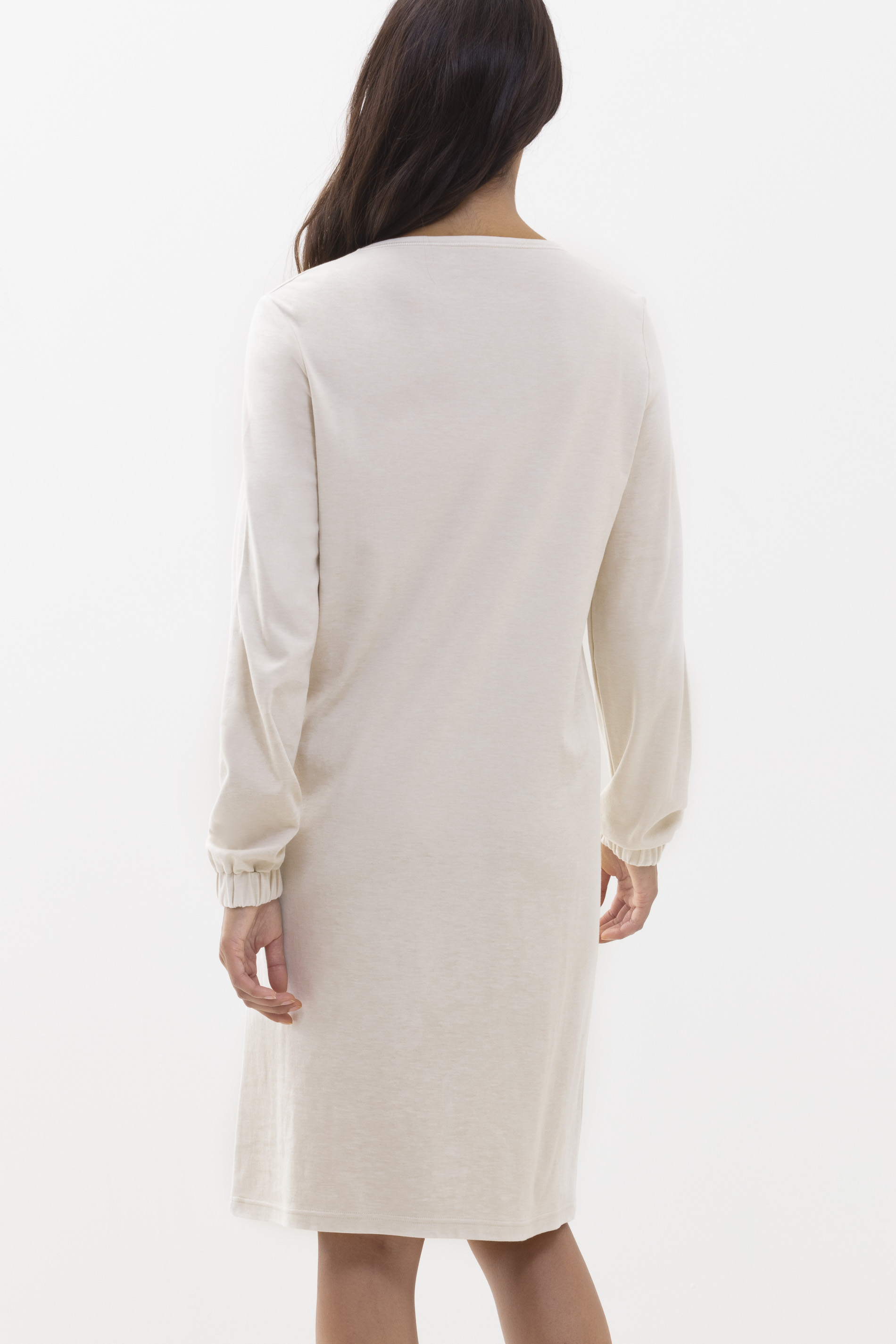 Nightshirt with full-length sleeves Natural Serie N8TEX 2.0 Rear View | mey®