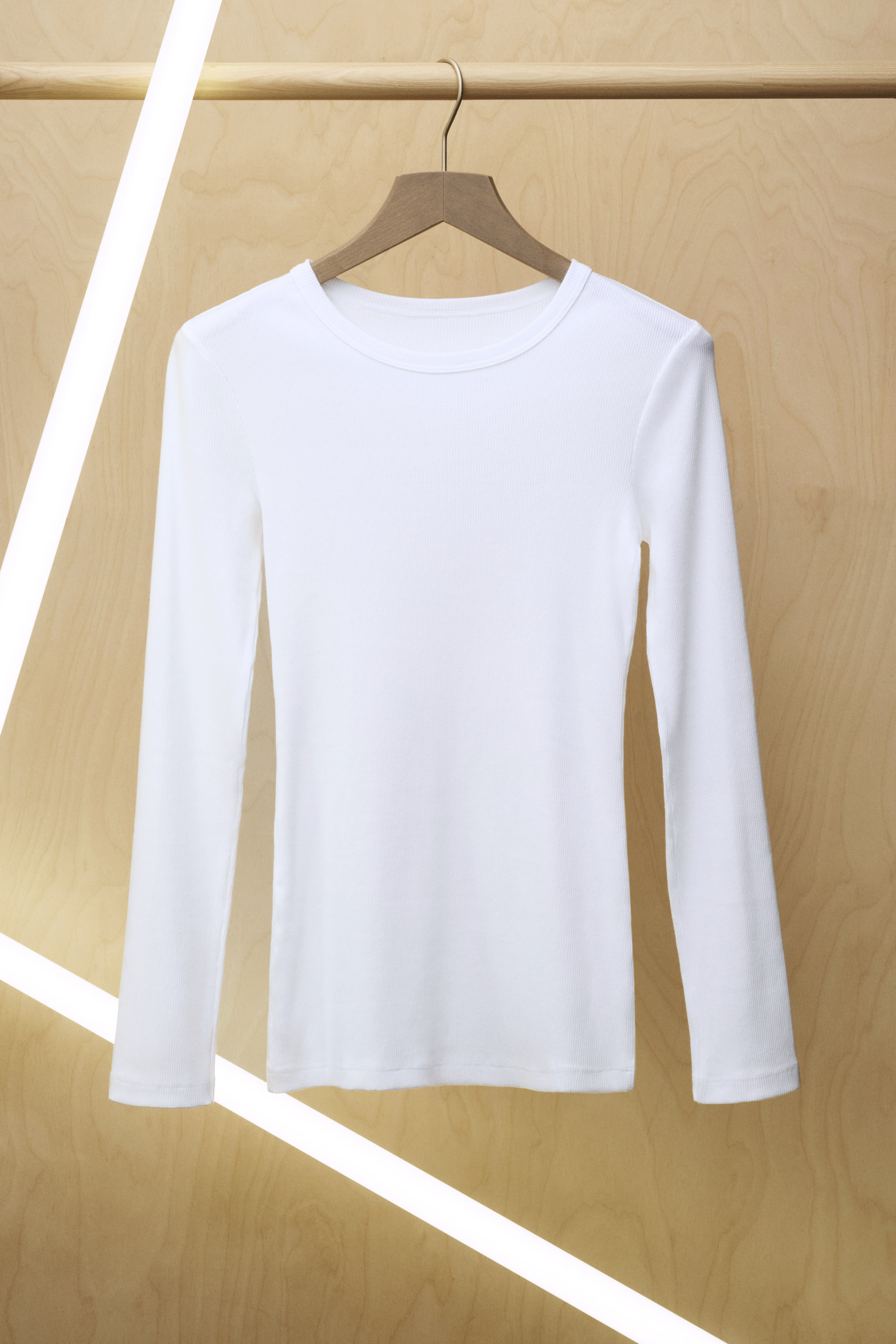 Long-sleeved shirt Serie Ribbed Front View | mey®