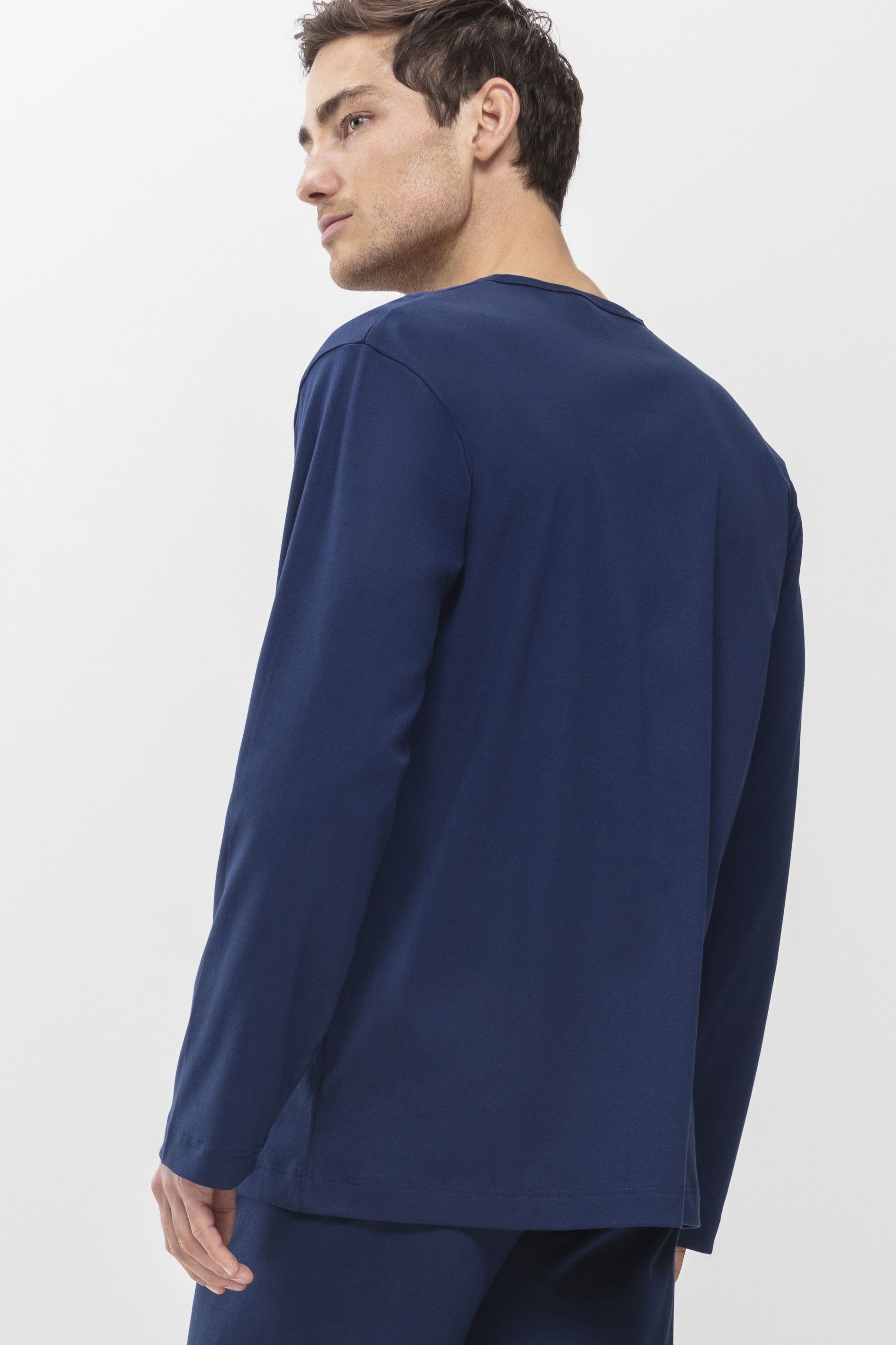 Long-sleeve shirt Neptune Serie Melton Rear View | mey®