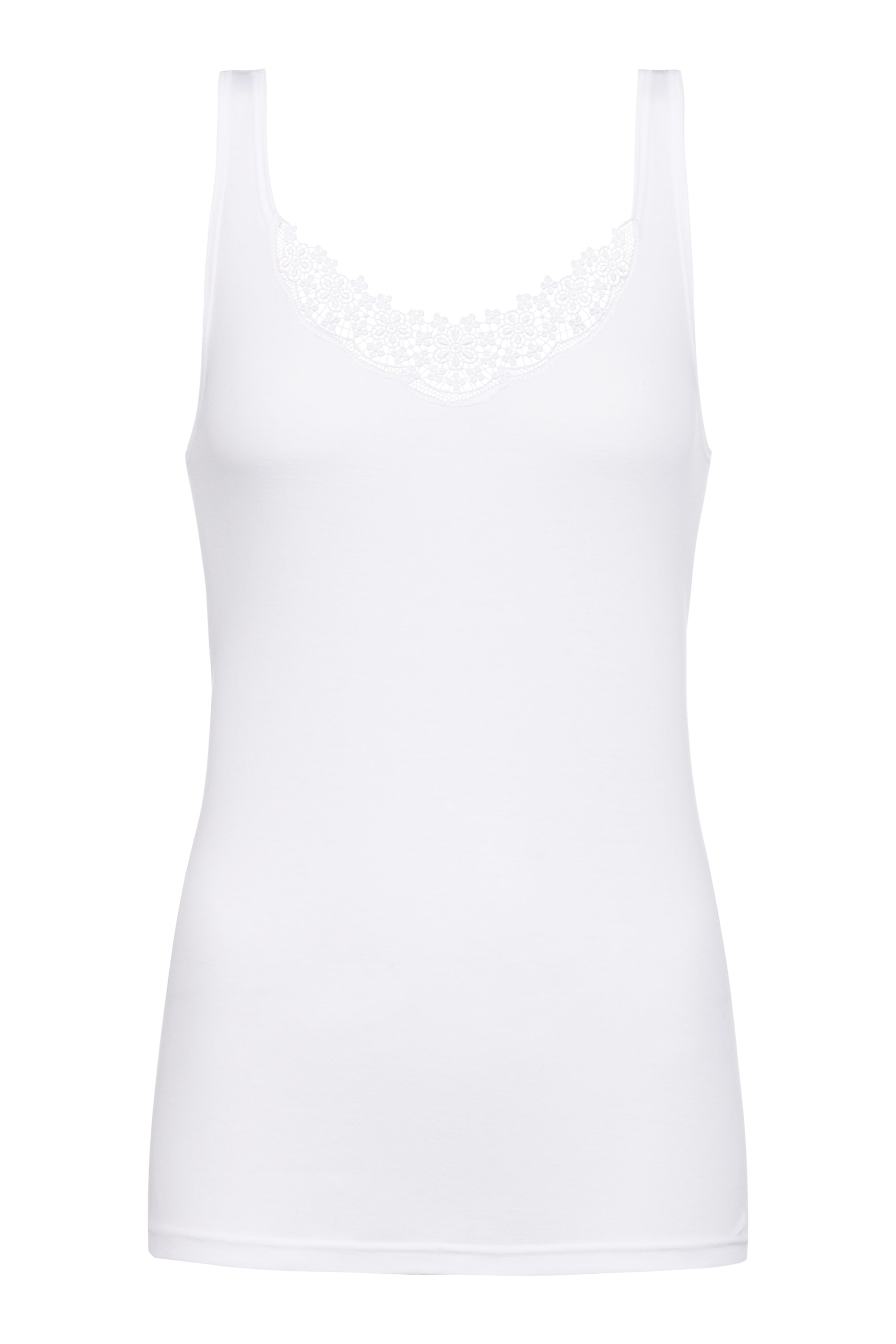 Cami-top White Serie Noblesse Cut Out | mey®