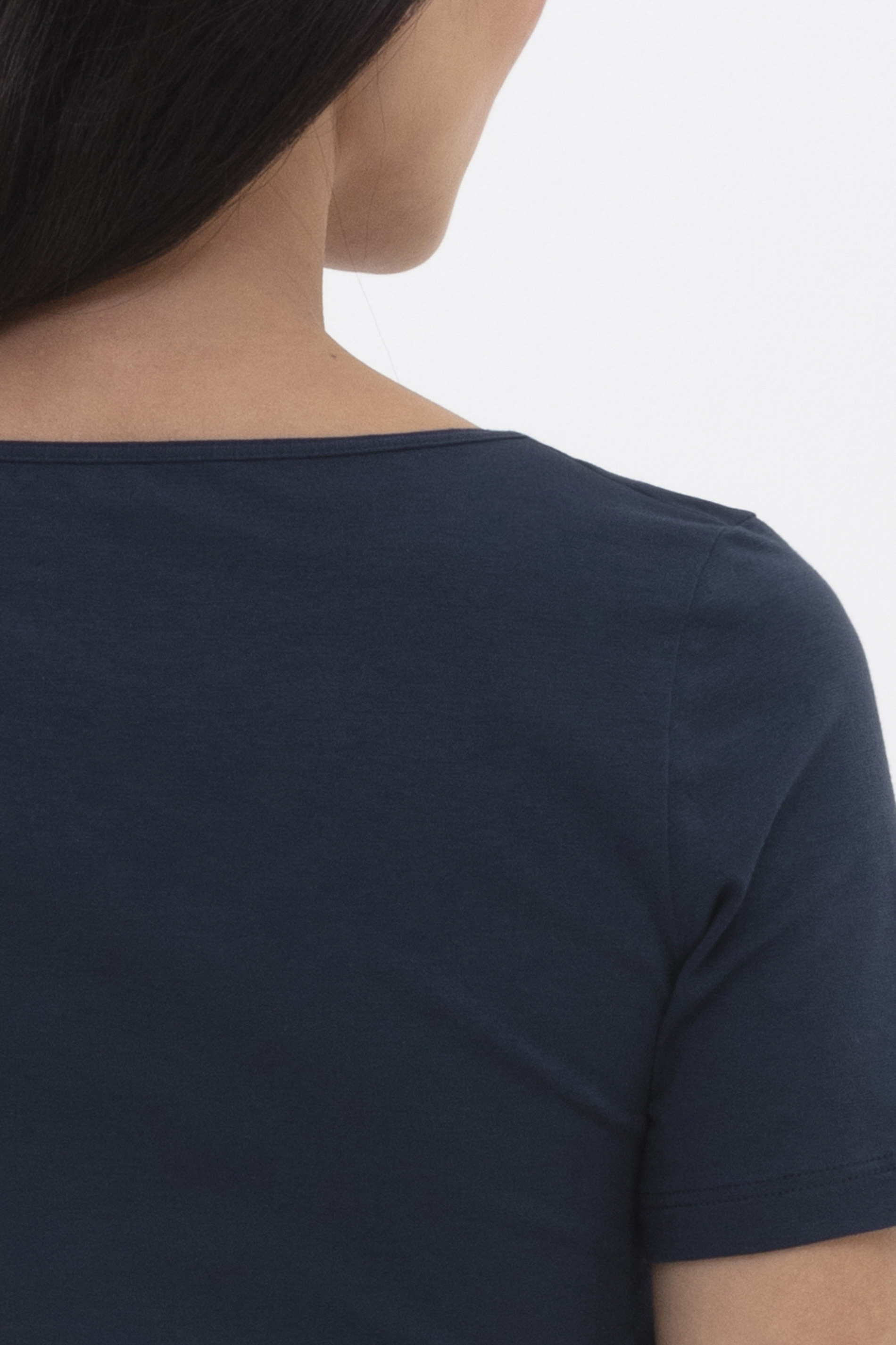 Shirt kurzarm Night Blue Serie Cotton Pure Detail View 01 | mey®