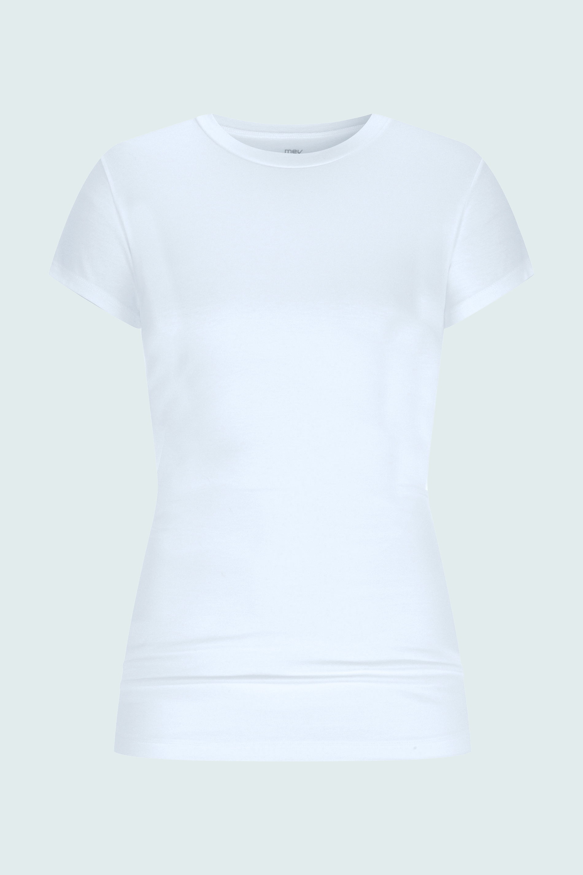 T-Shirt White Serie Cotton Pure Cut Out | mey®
