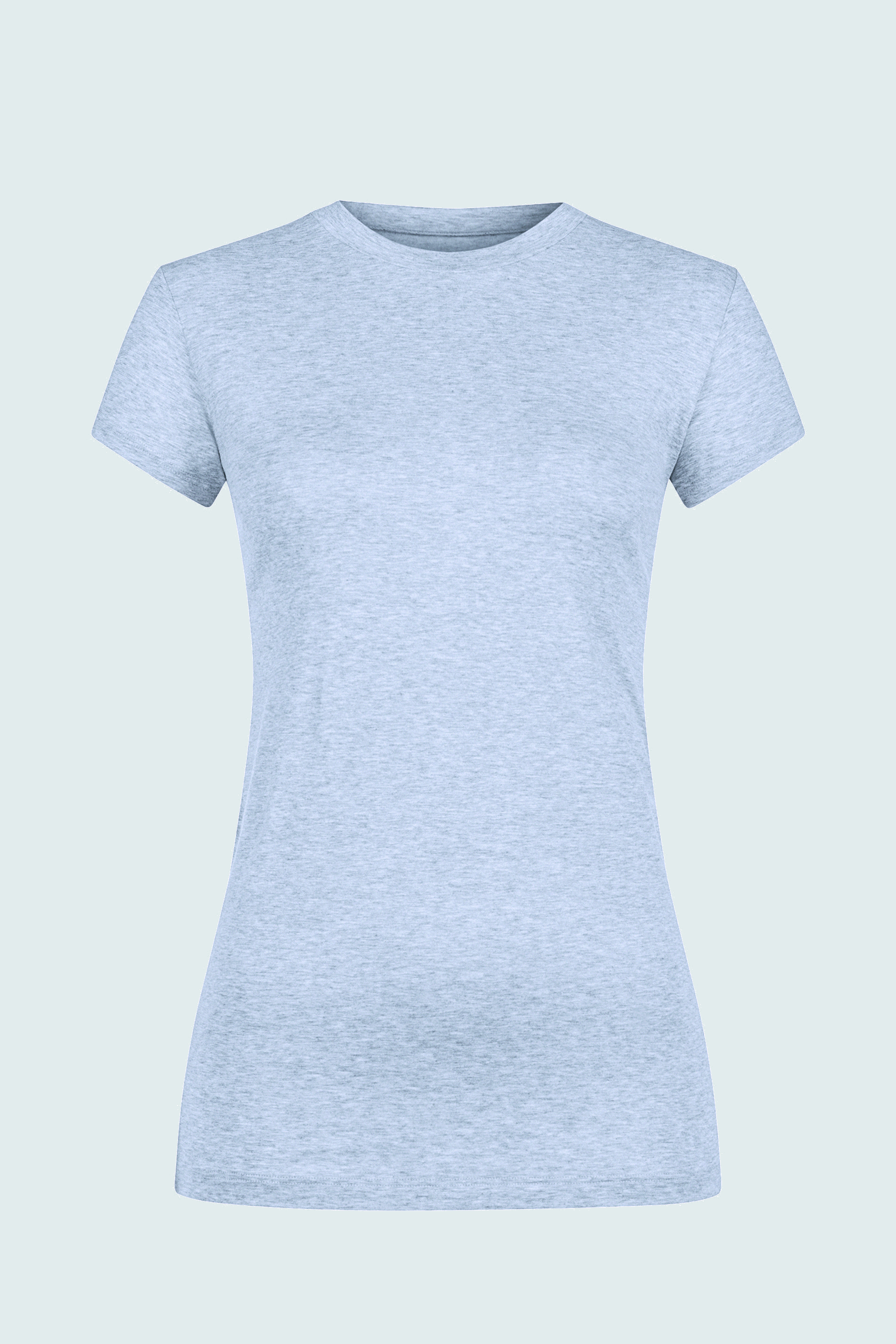T-Shirt Light Grey Melange Serie Cotton Pure Freisteller | mey®