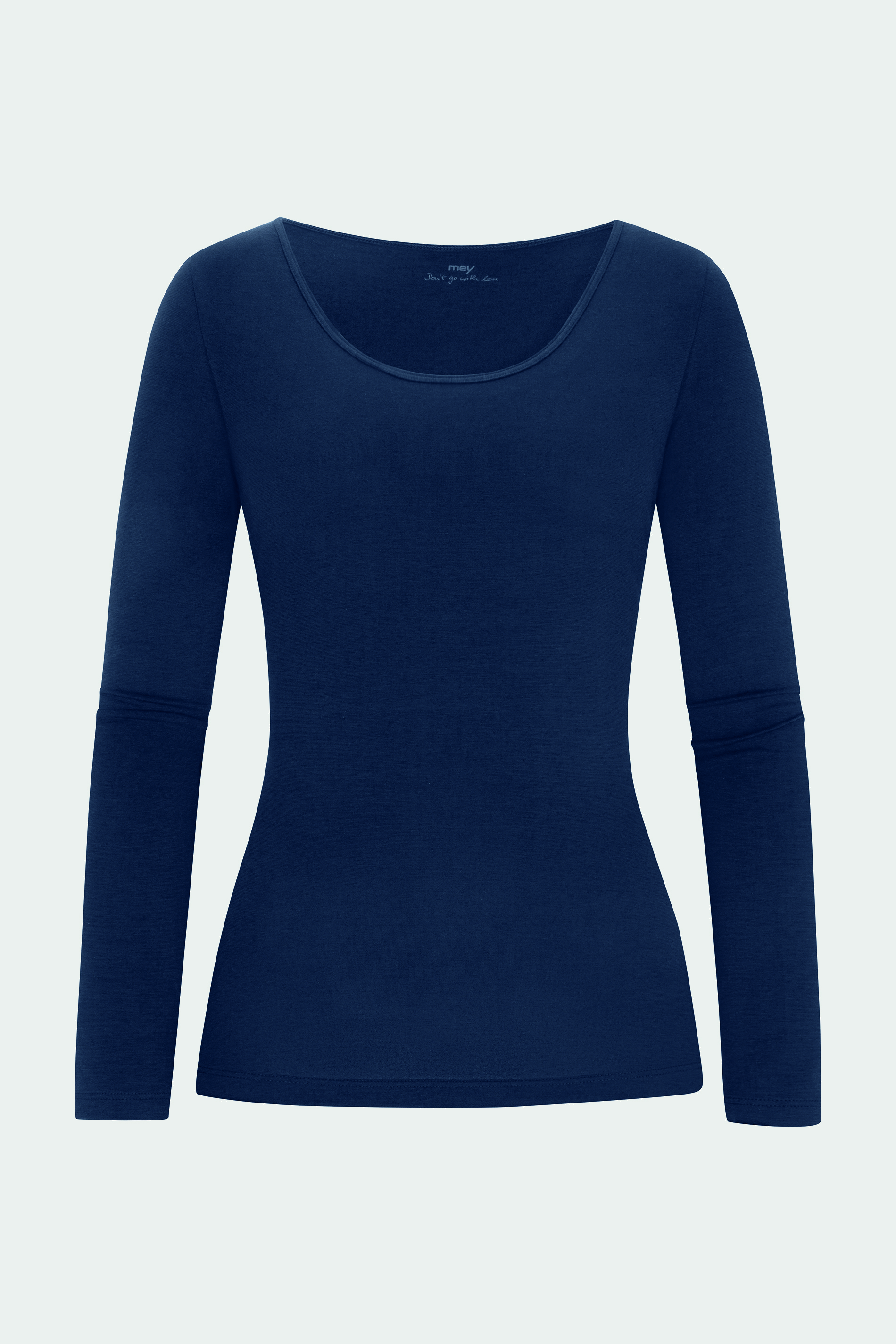 Shirt langarm Night Blue Serie Cotton Pure Freisteller | mey®