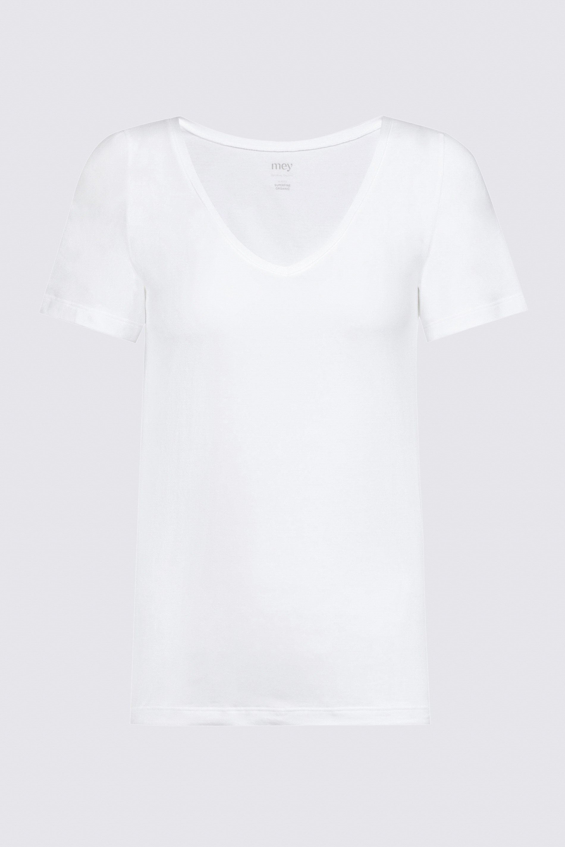 Shirt Wit Serie Superfine Organic Uitknippen | mey®