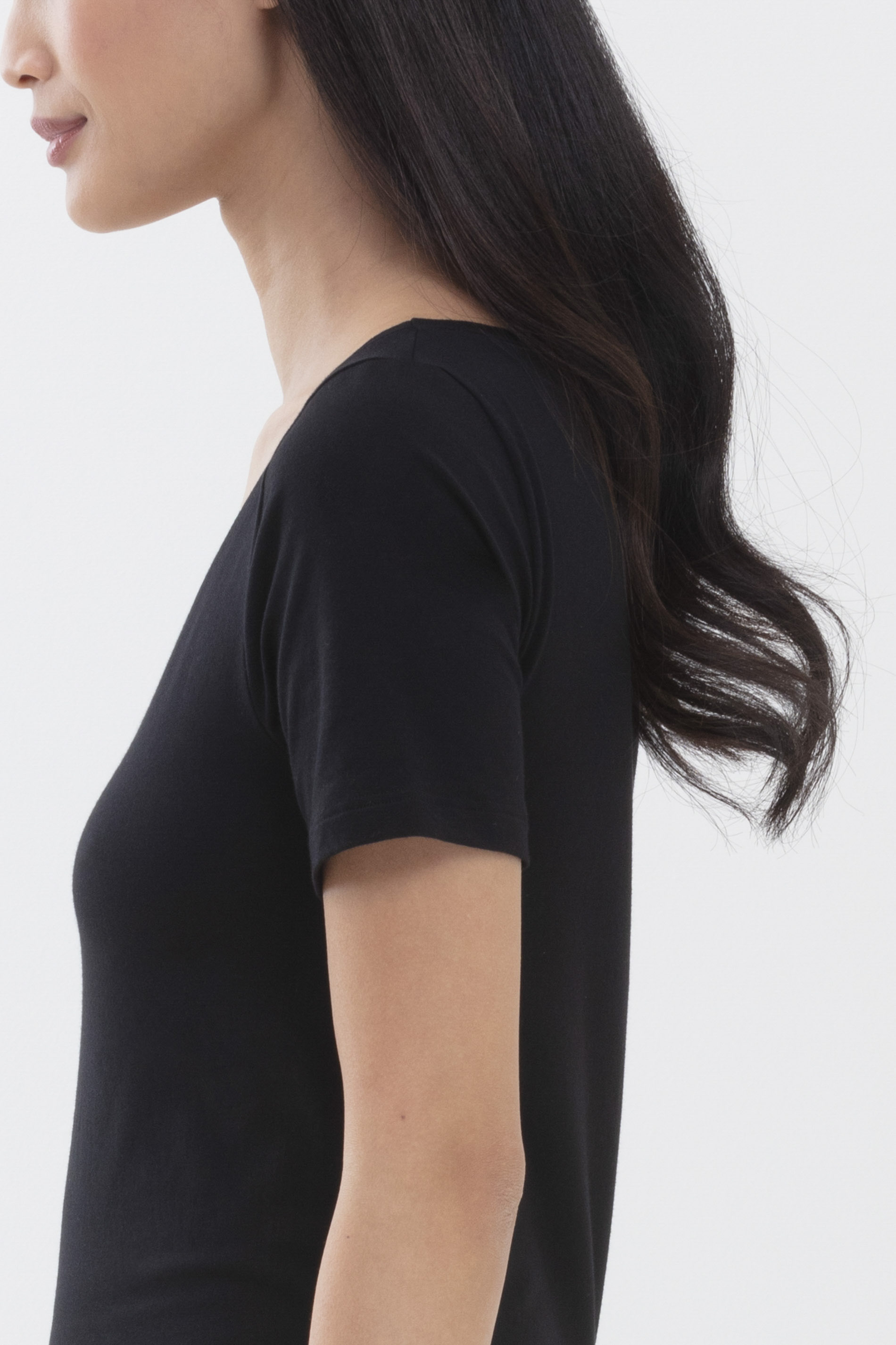 Shirt Zwart Serie Superfine Organic Detailweergave 02 | mey®