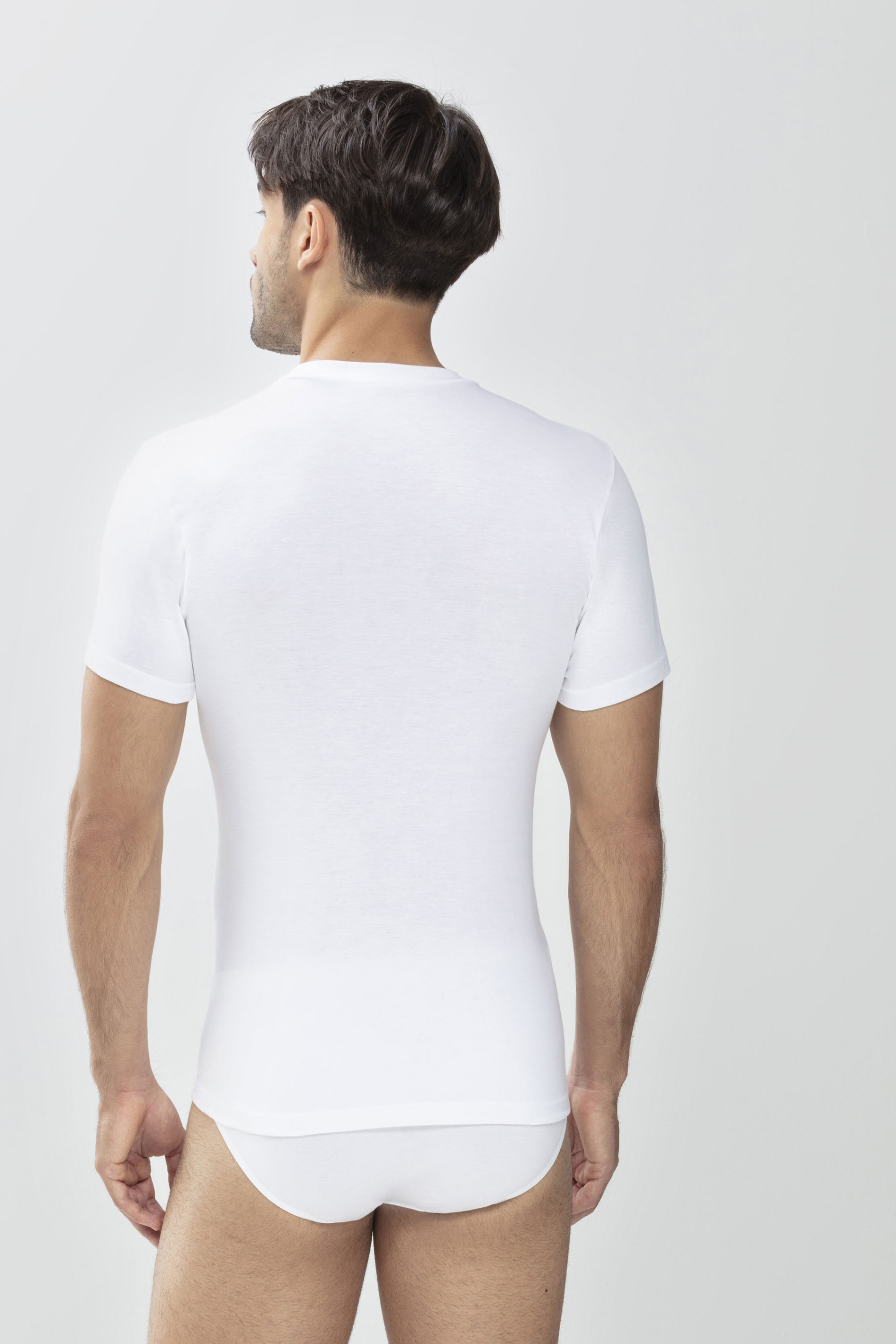 Olympia-Shirt Wit Serie Noblesse Achteraanzicht | mey®