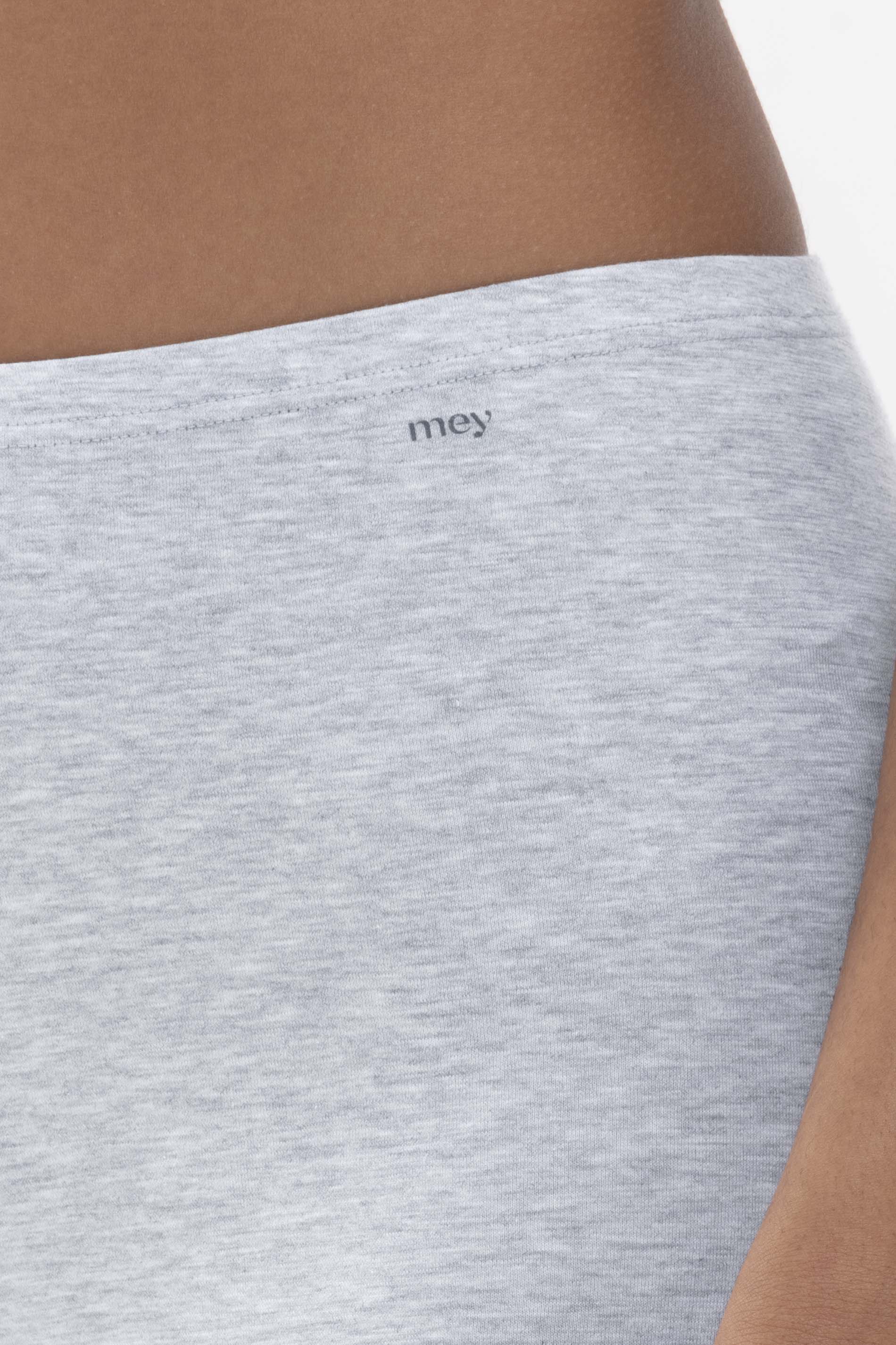 Long briefs Light Grey Melange Serie Cotton Pure Detail View 01 | mey®