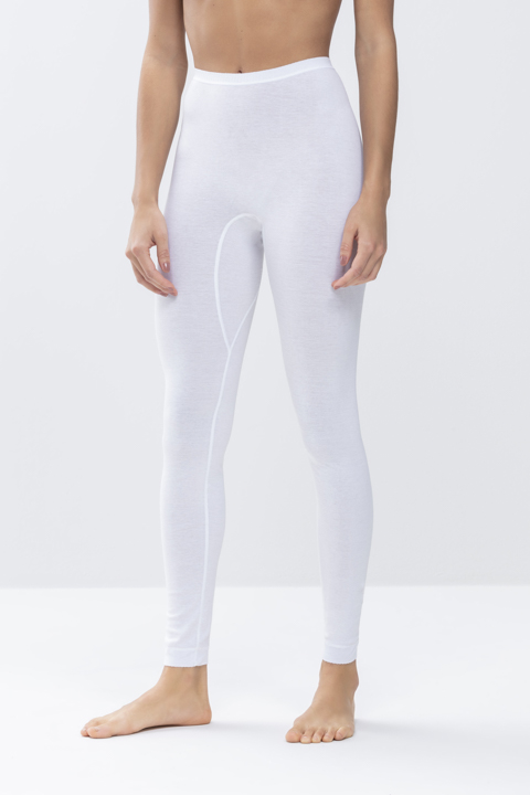 Leggings White Serie Noblesse Front View | mey®