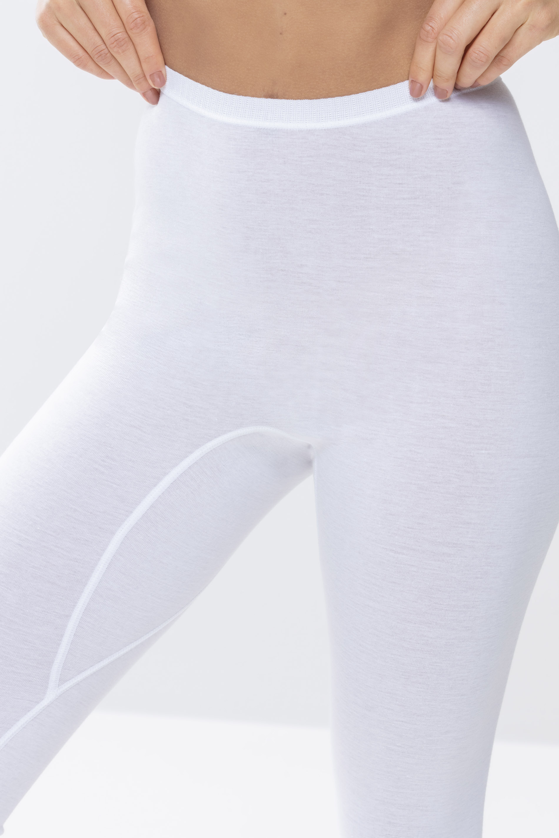 Leggings White Serie Noblesse Detail View 01 | mey®
