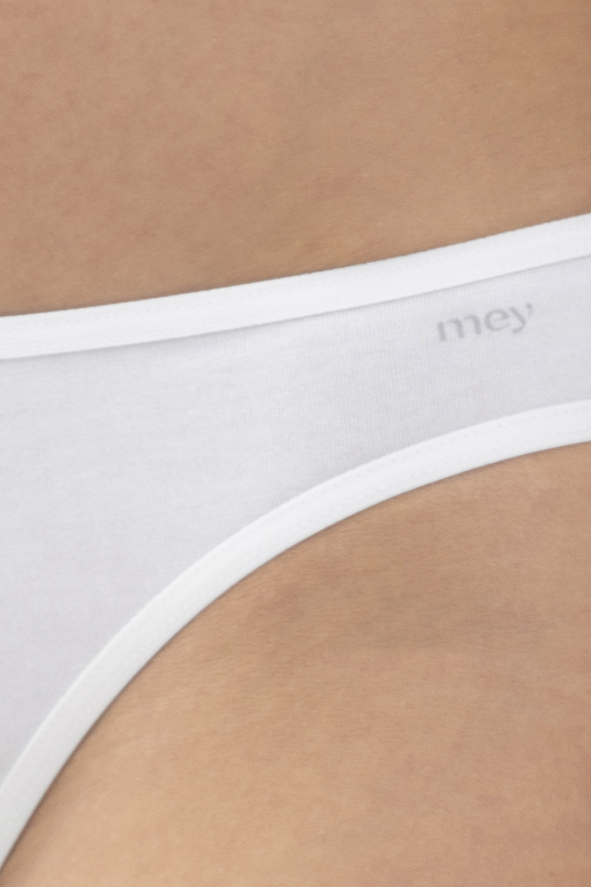 Mini-Slip Weiss Serie Cotton Pure Detailansicht 01 | mey®