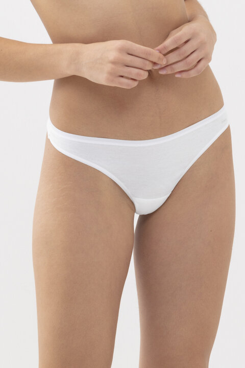 String White Serie Superfine Organic Front View | mey®
