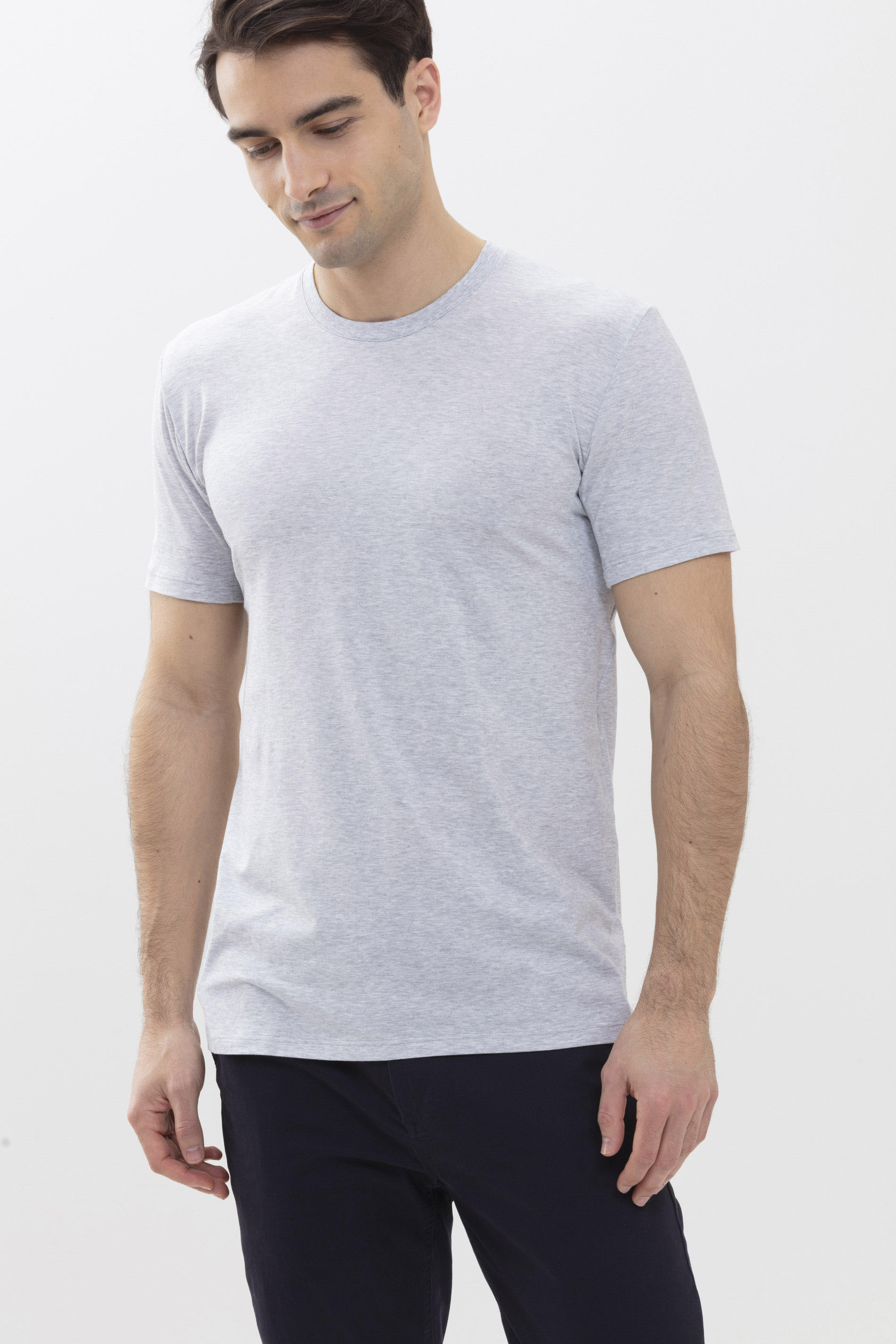 Hybride T-shirt Light Grey Melange Serie Hybrid T-Shirt Festlegen | mey®