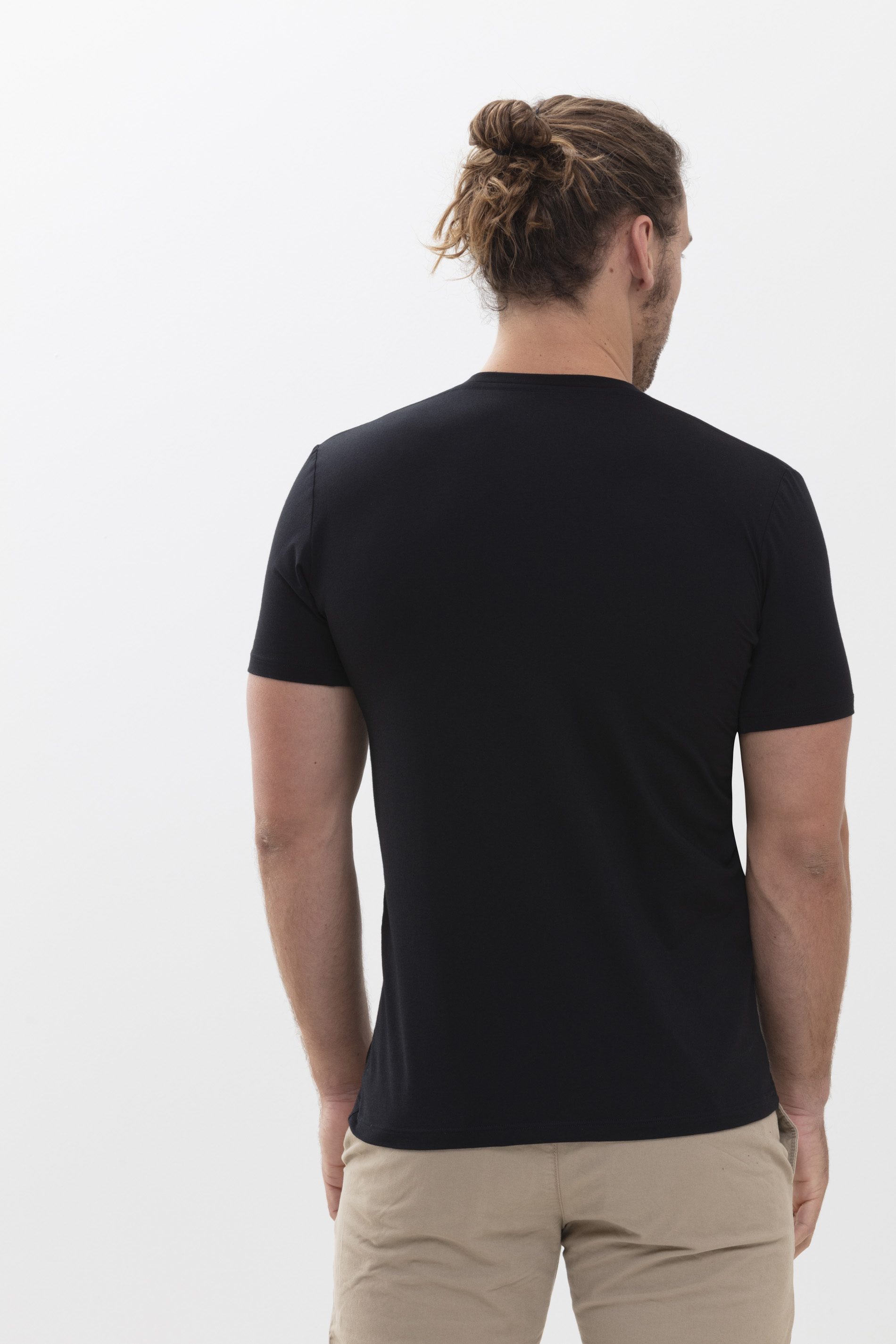 Hybride T-shirt Zwart Serie Hybrid T-Shirt Achteraanzicht | mey®