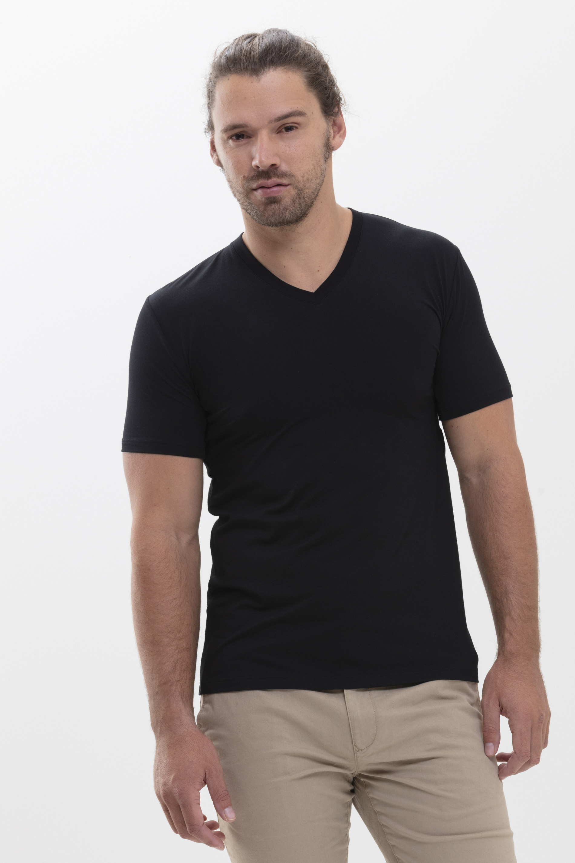 Hybride T-shirt Zwart Serie Hybrid T-Shirt Festlegen | mey®