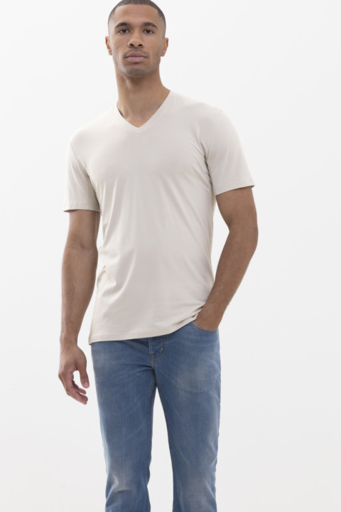 Hybride T-shirt Mineral Grey Serie Hybrid T-Shirt Vooraanzicht | mey®